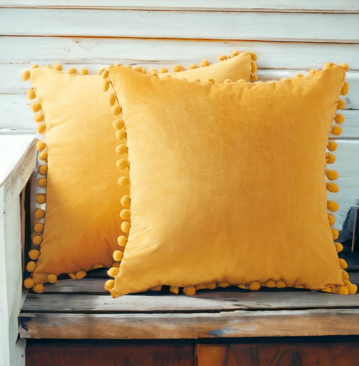 Plush Pom Pom Pillows