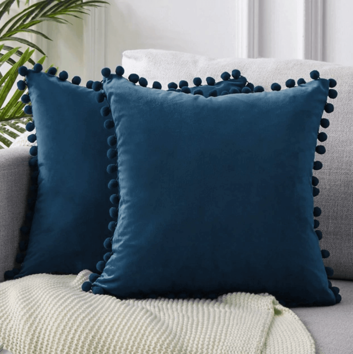 Plush Pom Pom Pillows