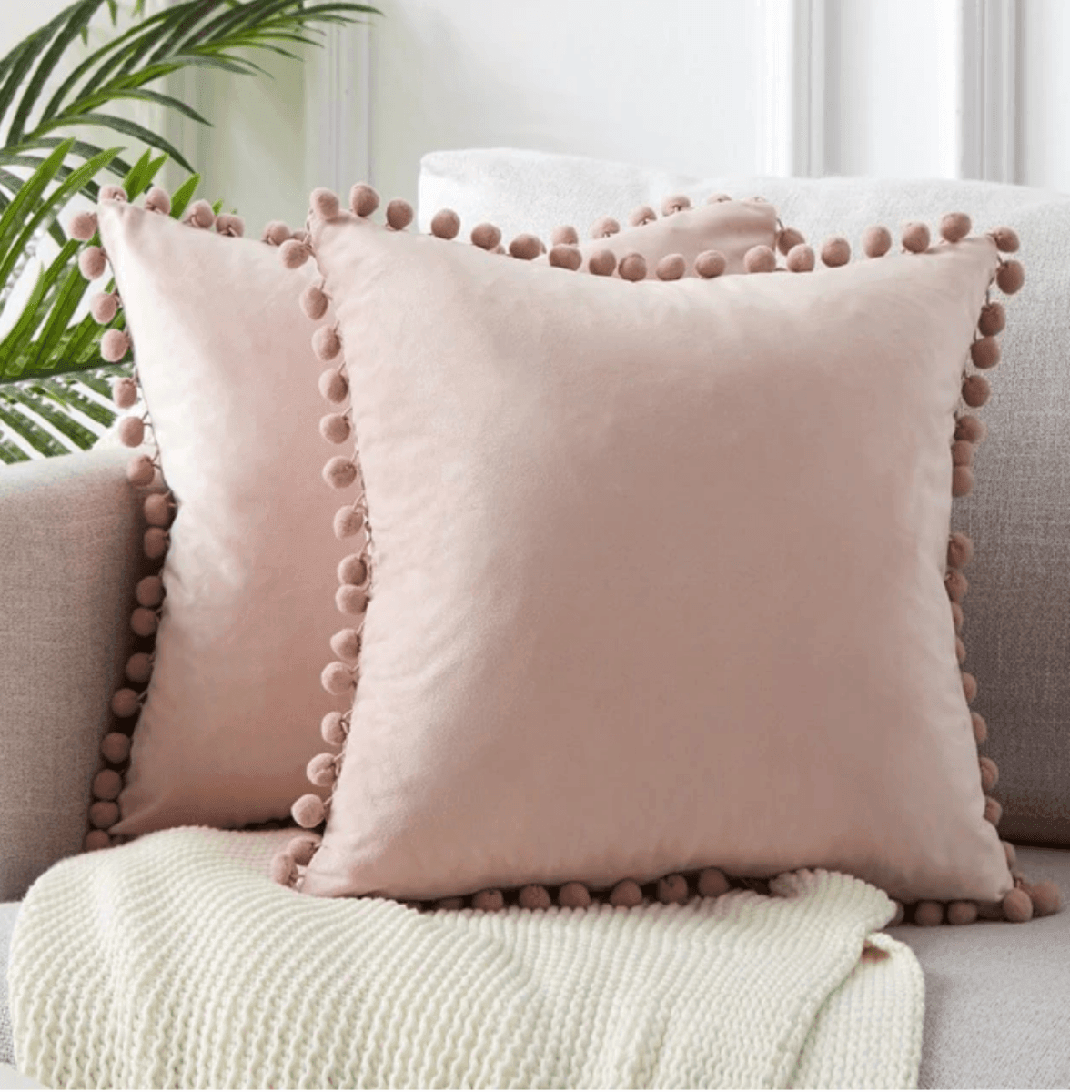 Plush Pom Pom Pillows