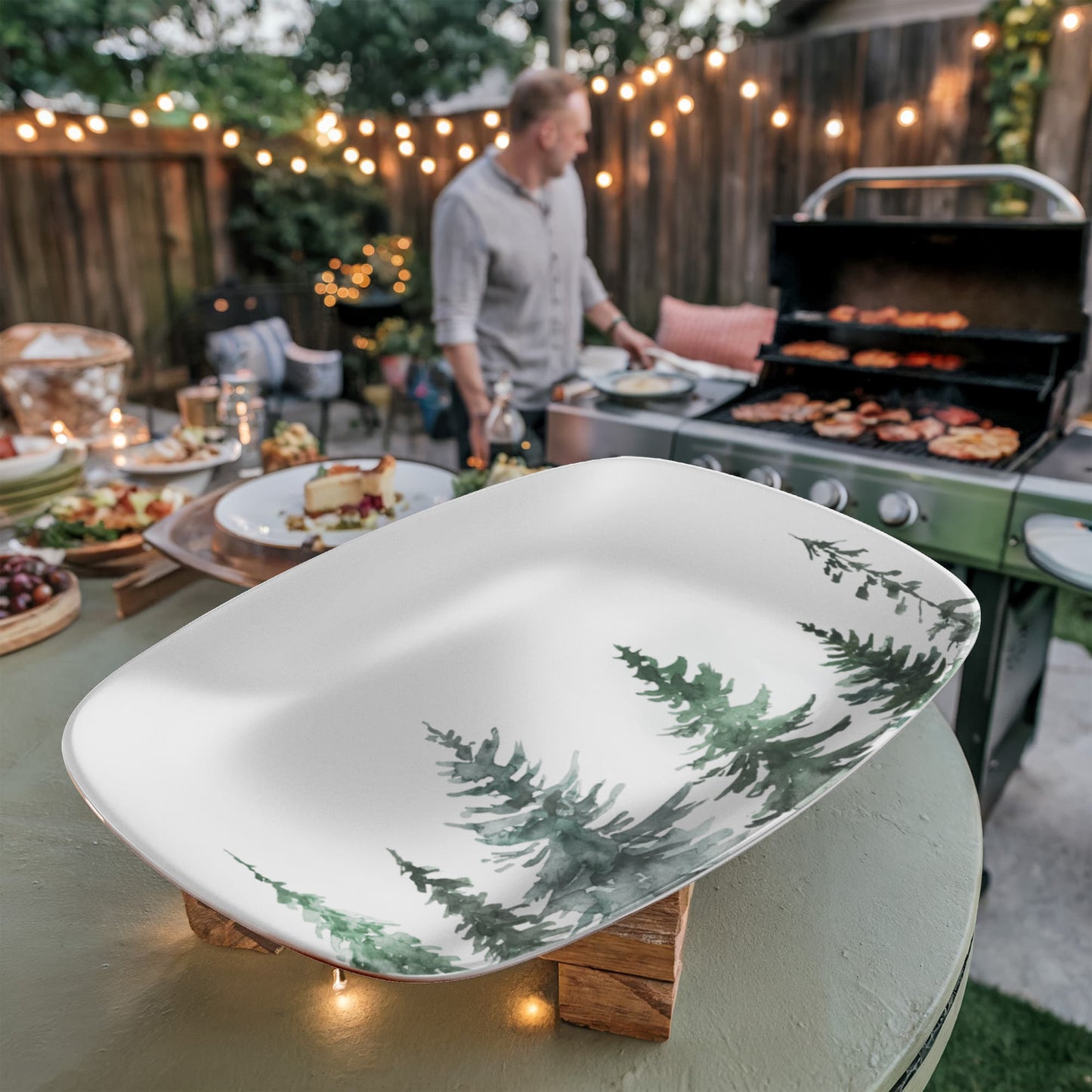 Christmas Tree Ceramic Serving Platter