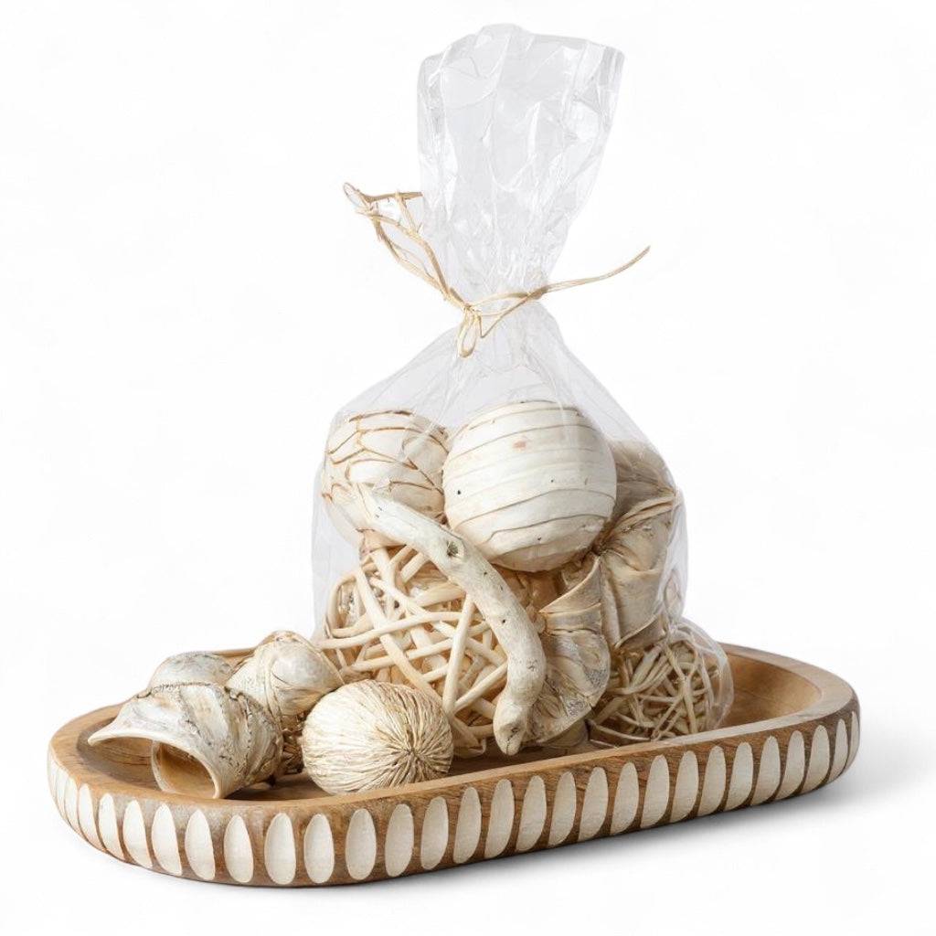 Bleached Wood Summer Bowl Filler