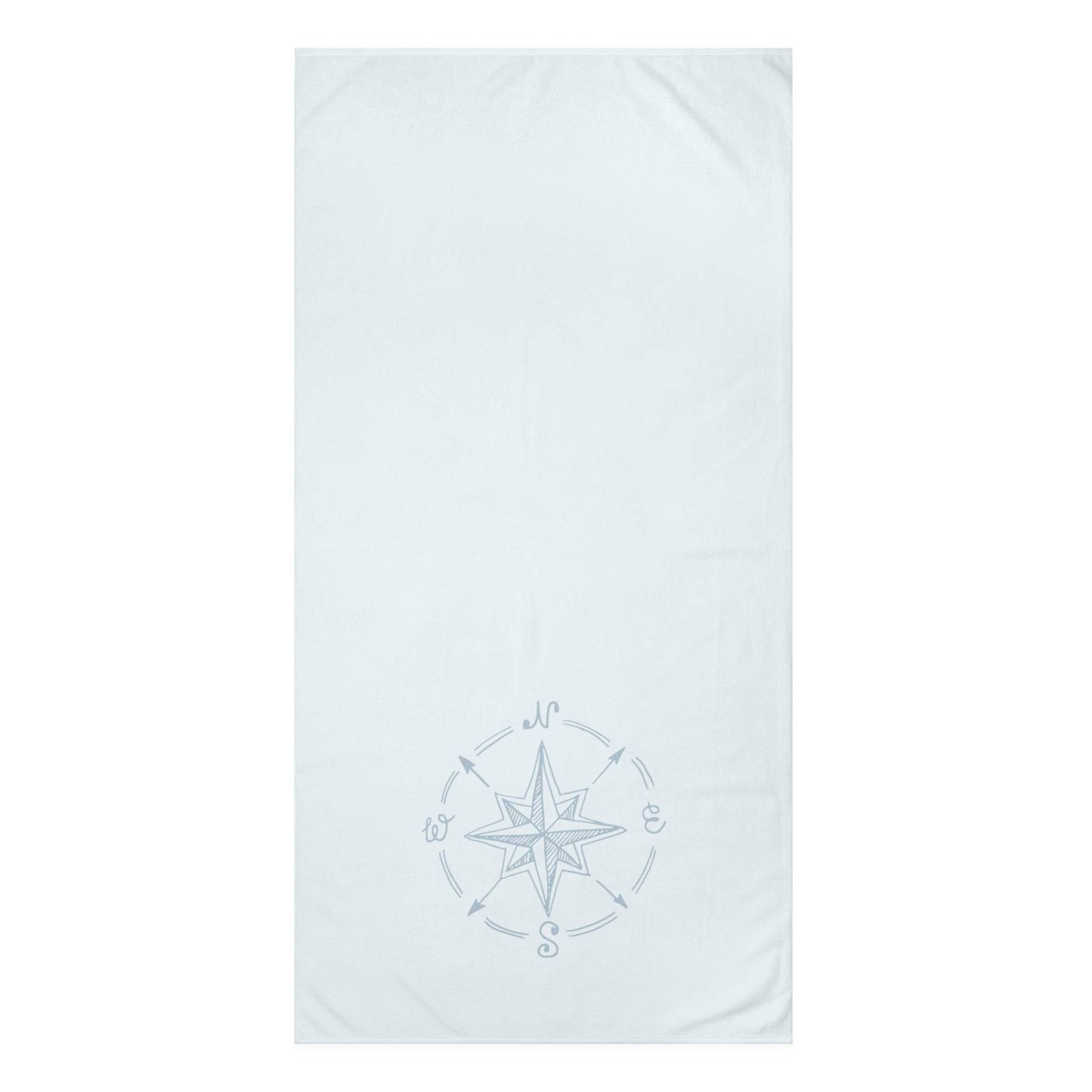 Textured blue coastal bath towel, perfect for adding softness and beach-style charm to your bathroom