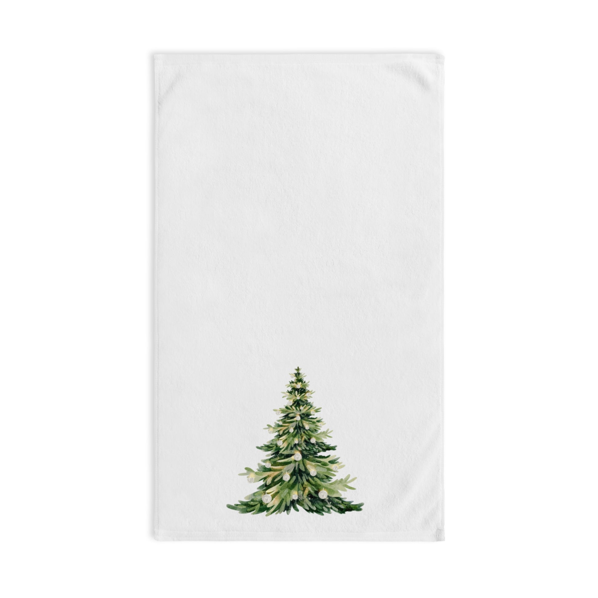 Christmas Tree Hand Towel – Holiday Bathroom Decor