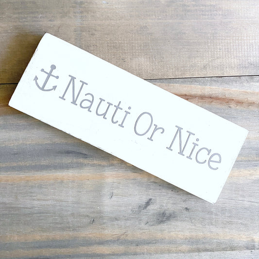Nauti or Nice anchor sign
