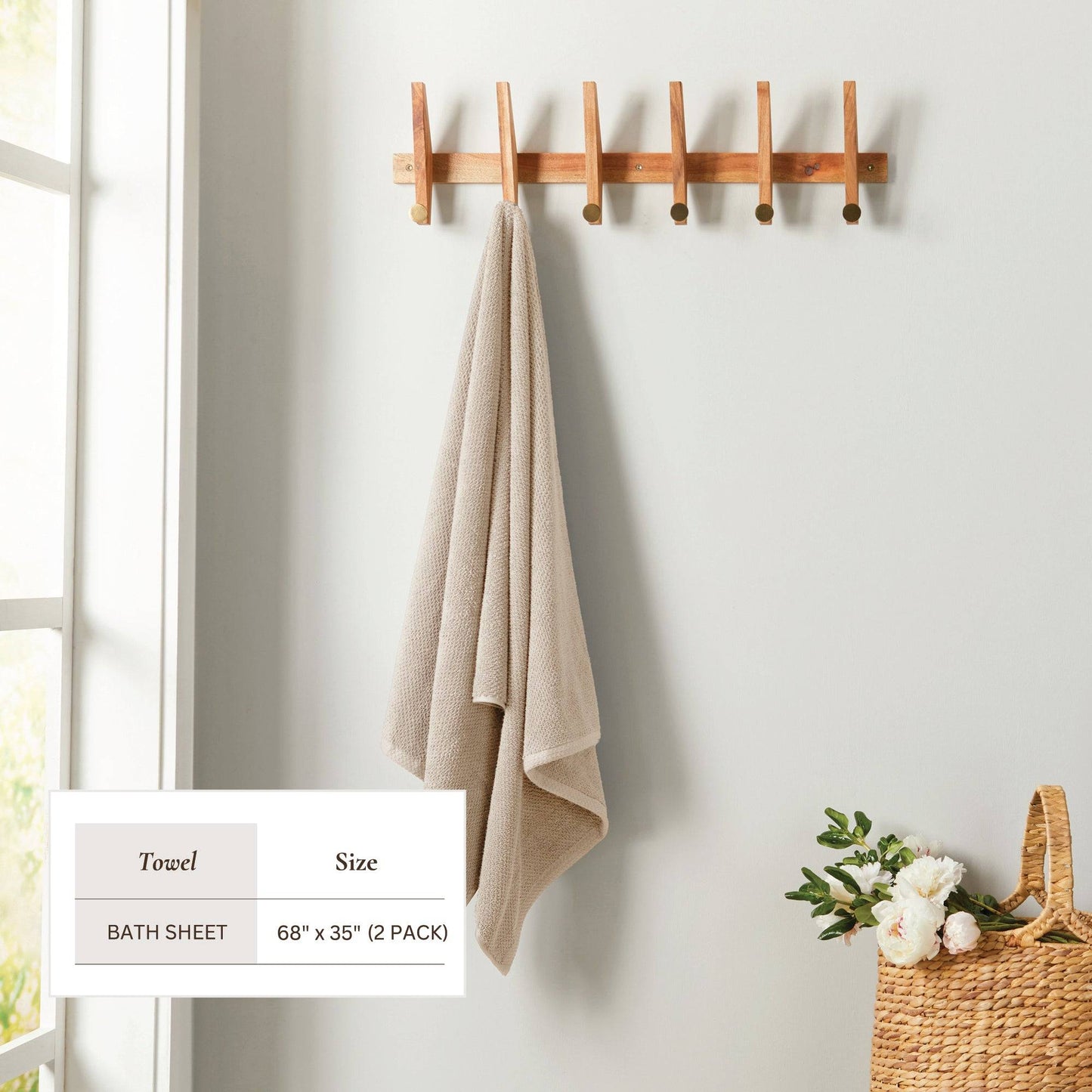 Cotton Textured Bath Towel Set