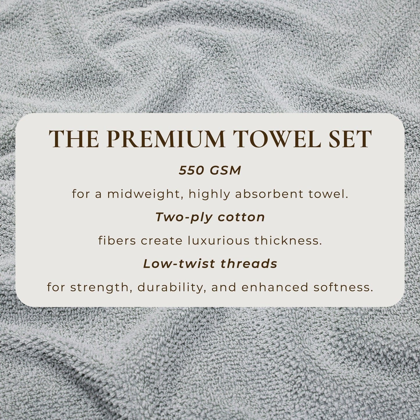 Cotton Textured Bath Towel Set