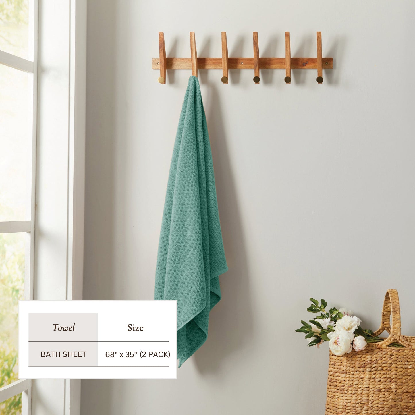 Cotton Textured Bath Towel Set