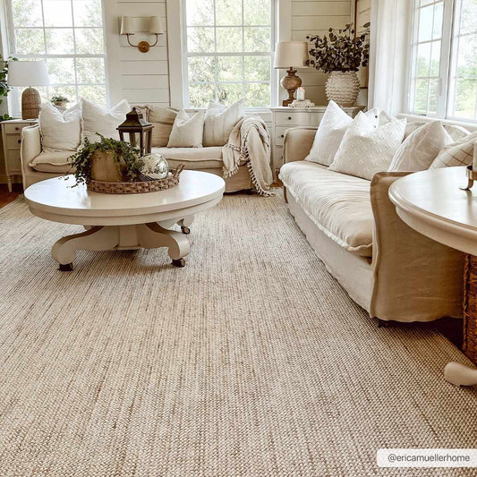 Beige & Brown Farmhouse Rug