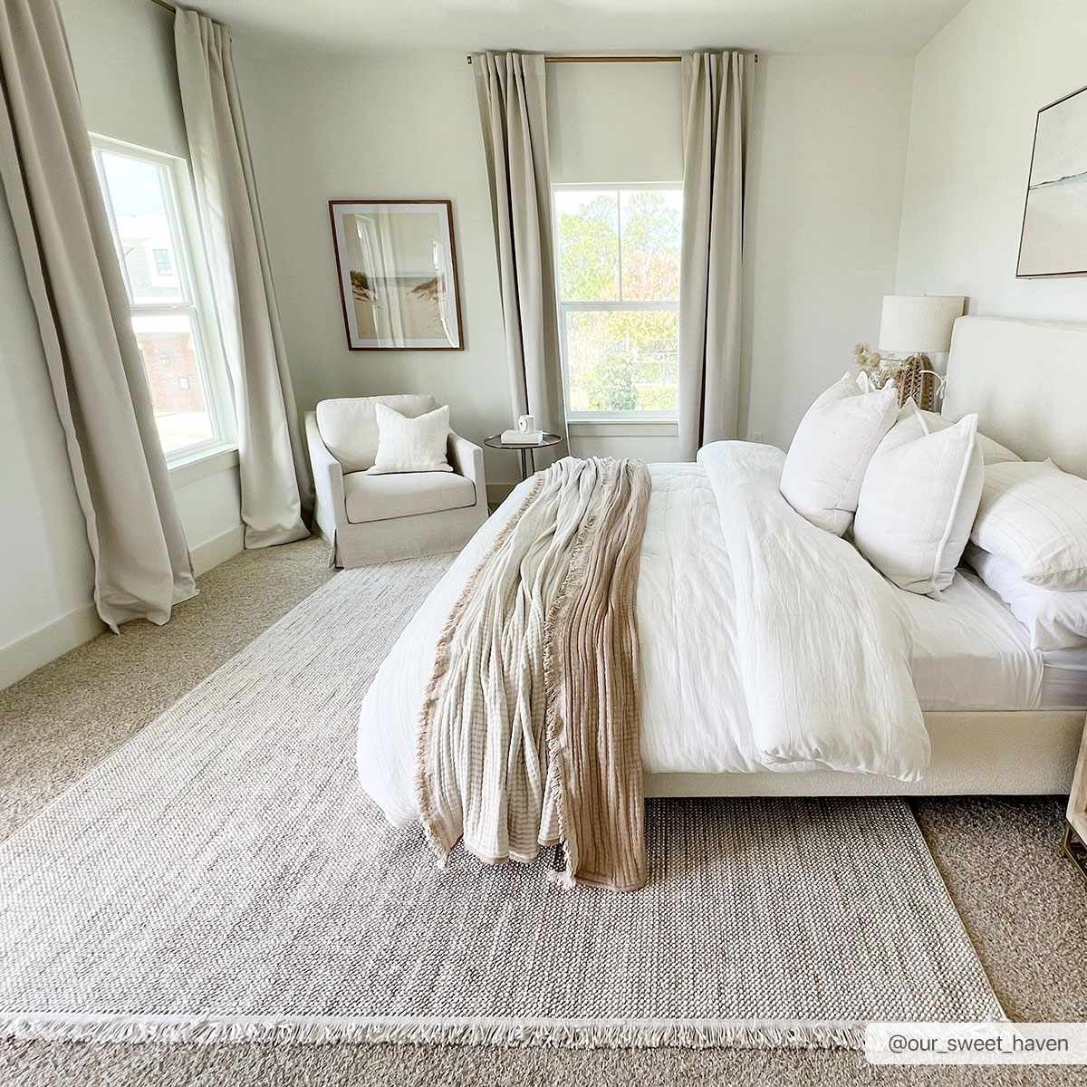 Beige & Brown Farmhouse Rug