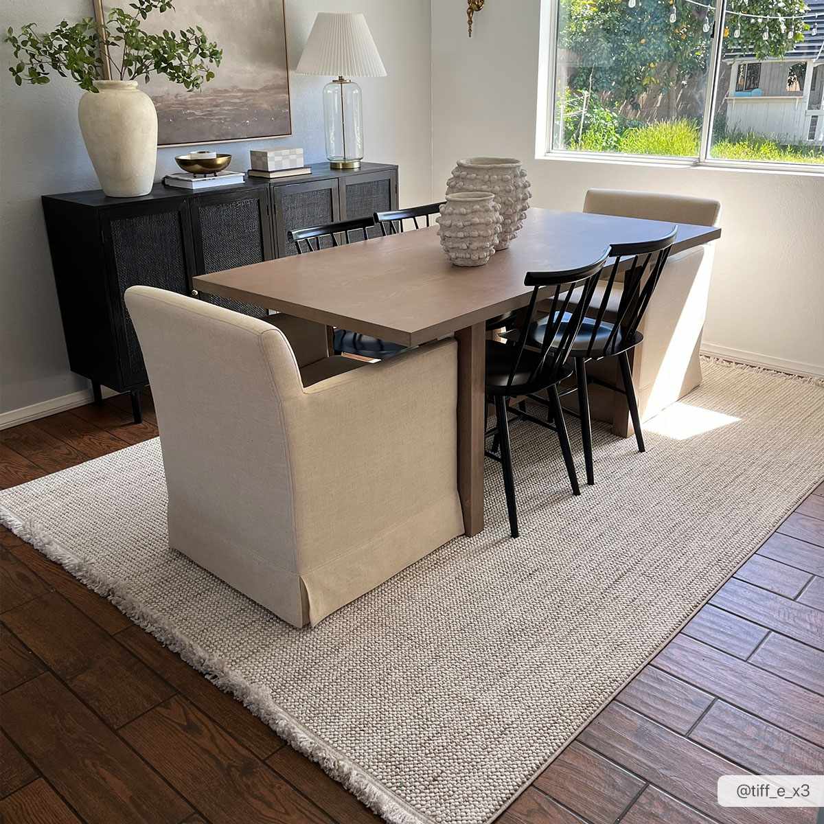 Beige & Brown Farmhouse Rug