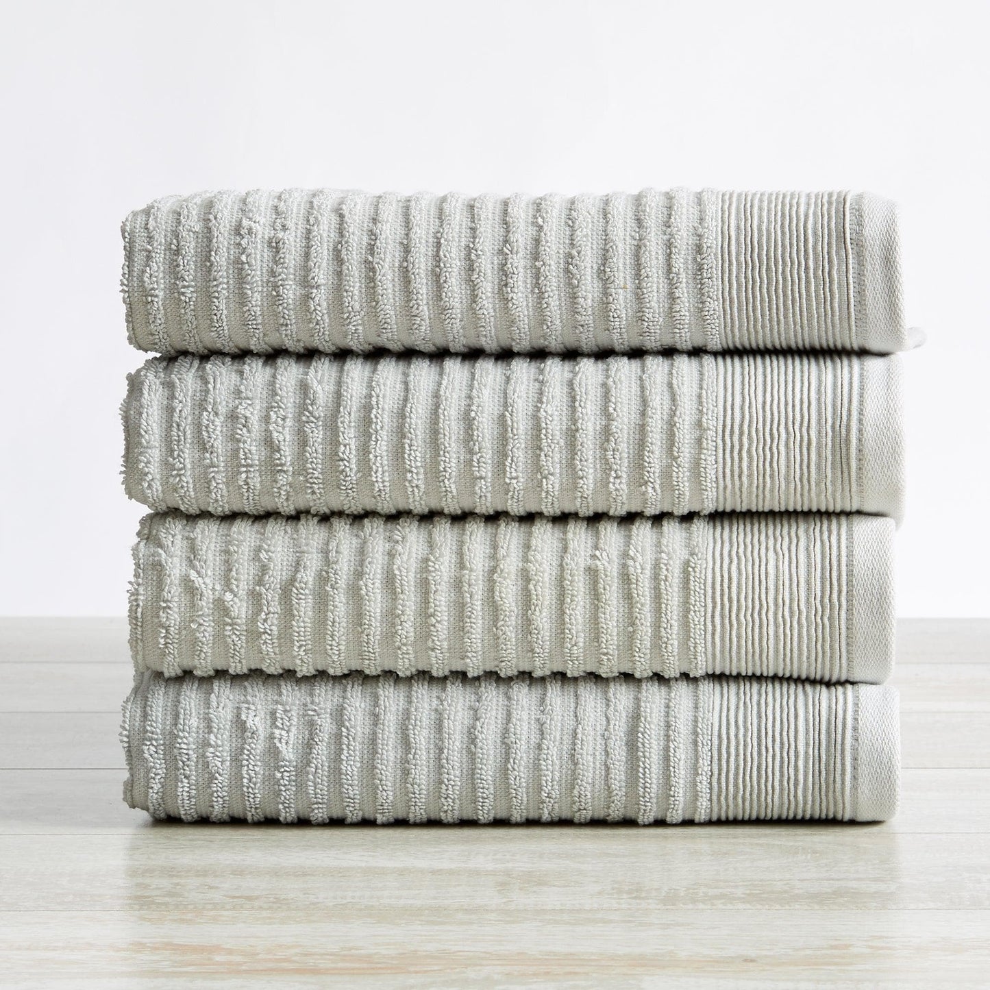 4 Pack Ribbed Hand Towels