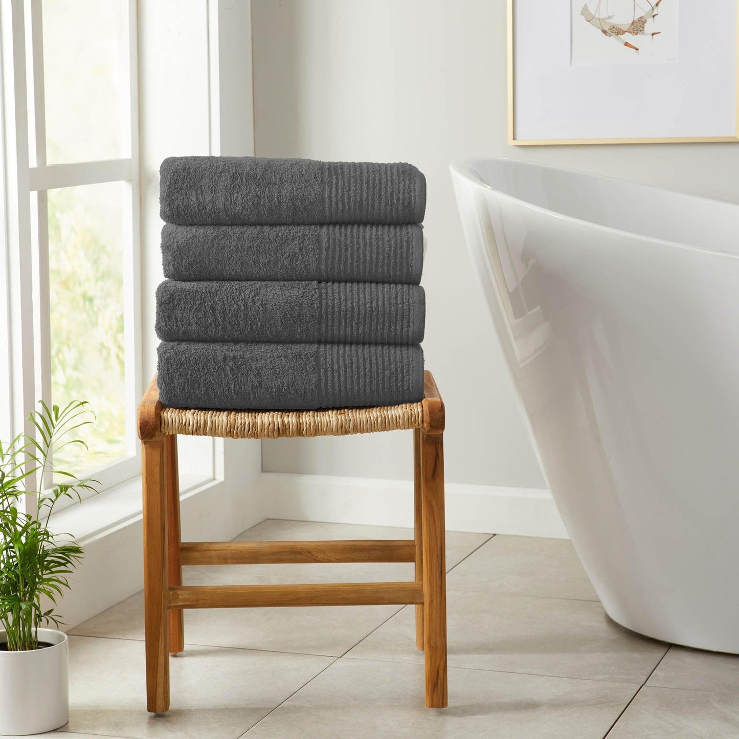 4 Pack Cotton Bath Towels