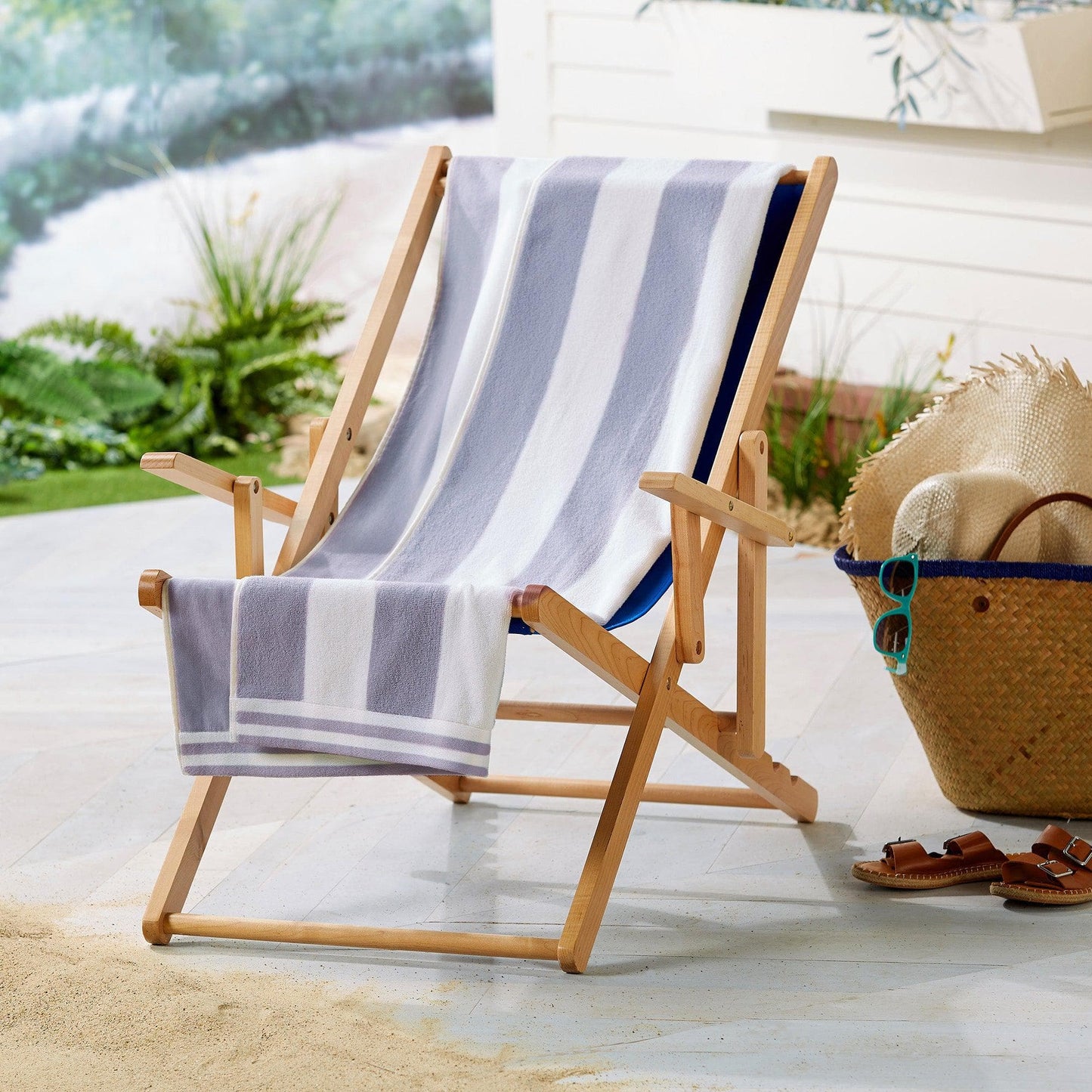 Oversized Striped Cabana Beach Towel - Edgartown Collection