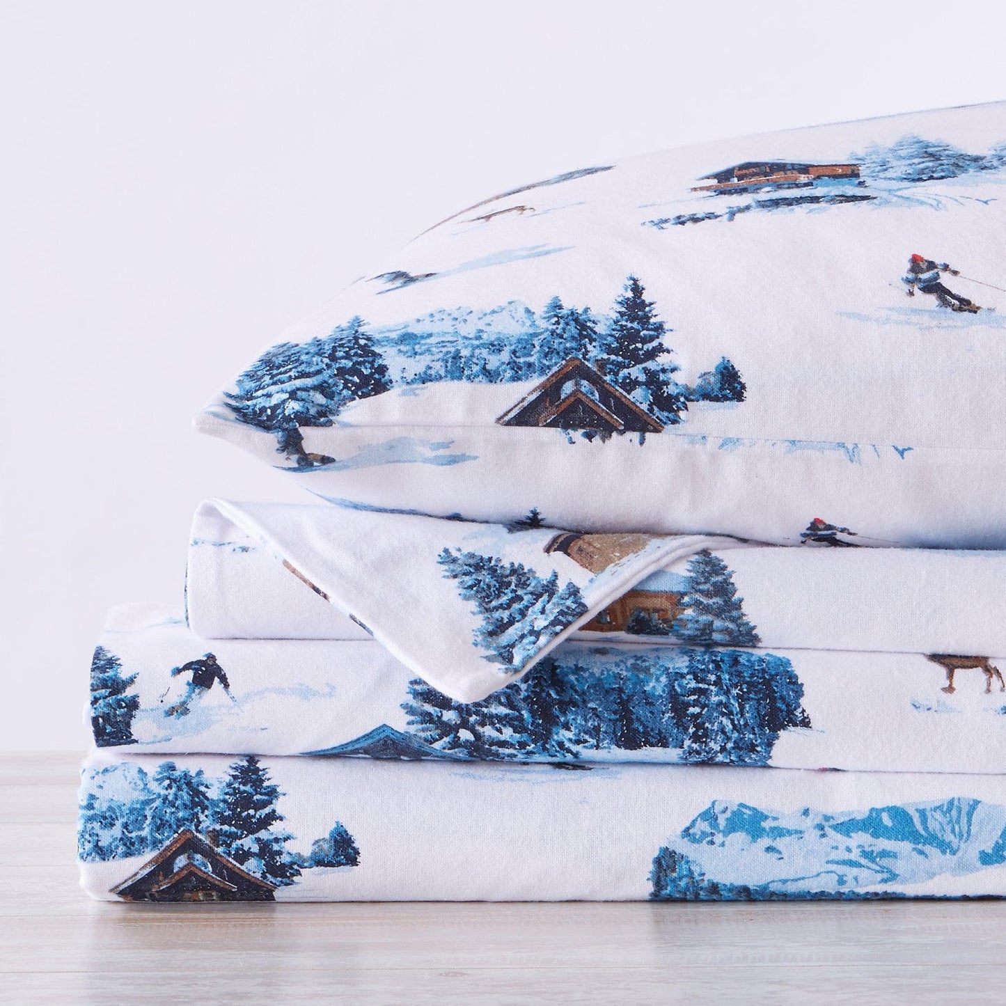 4-Piece Turkish Cotton Flannel Sheet - Lakeview Collection