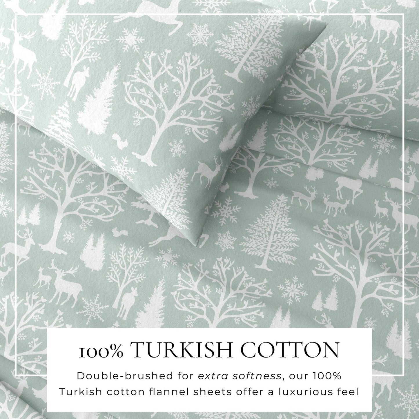 4-Piece Turkish Cotton Flannel Sheet - Lakeview Collection