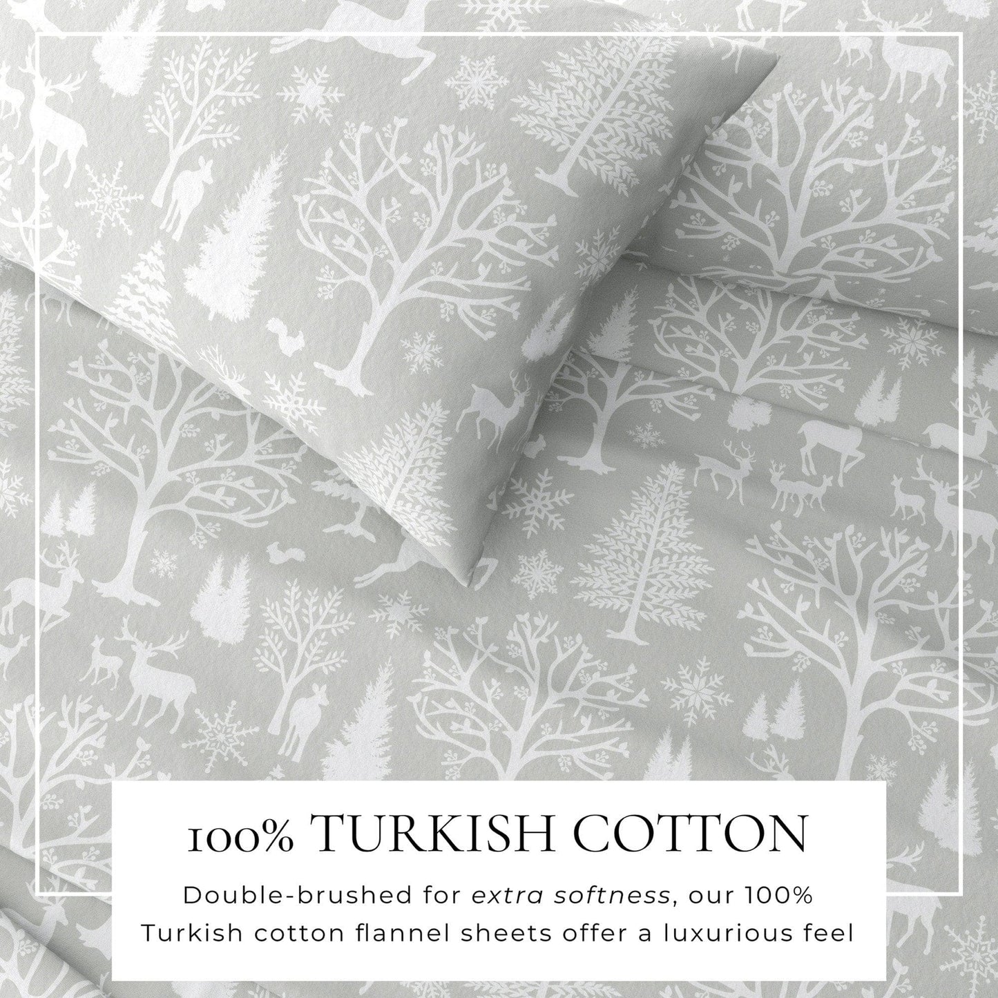 4-Piece Turkish Cotton Flannel Sheet - Lakeview Collection