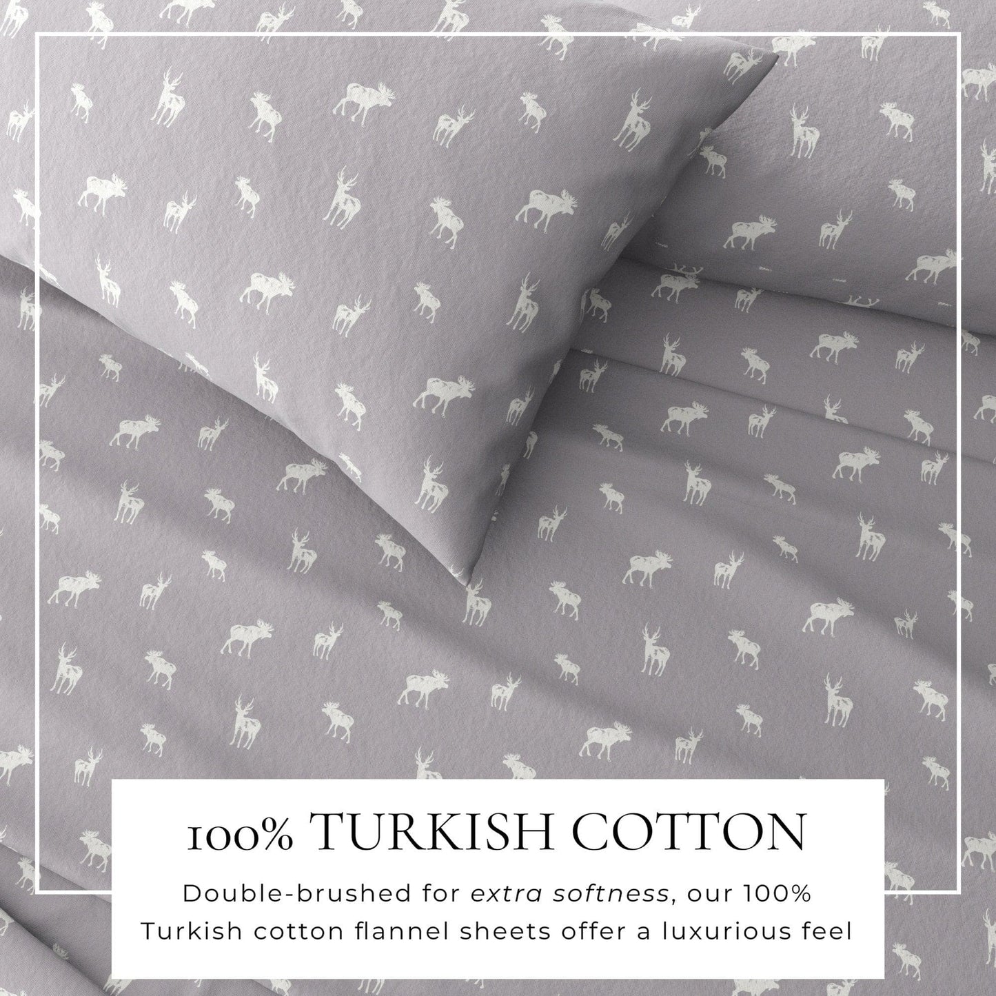 4-Piece Turkish Cotton Flannel Sheet - Lakeview Collection