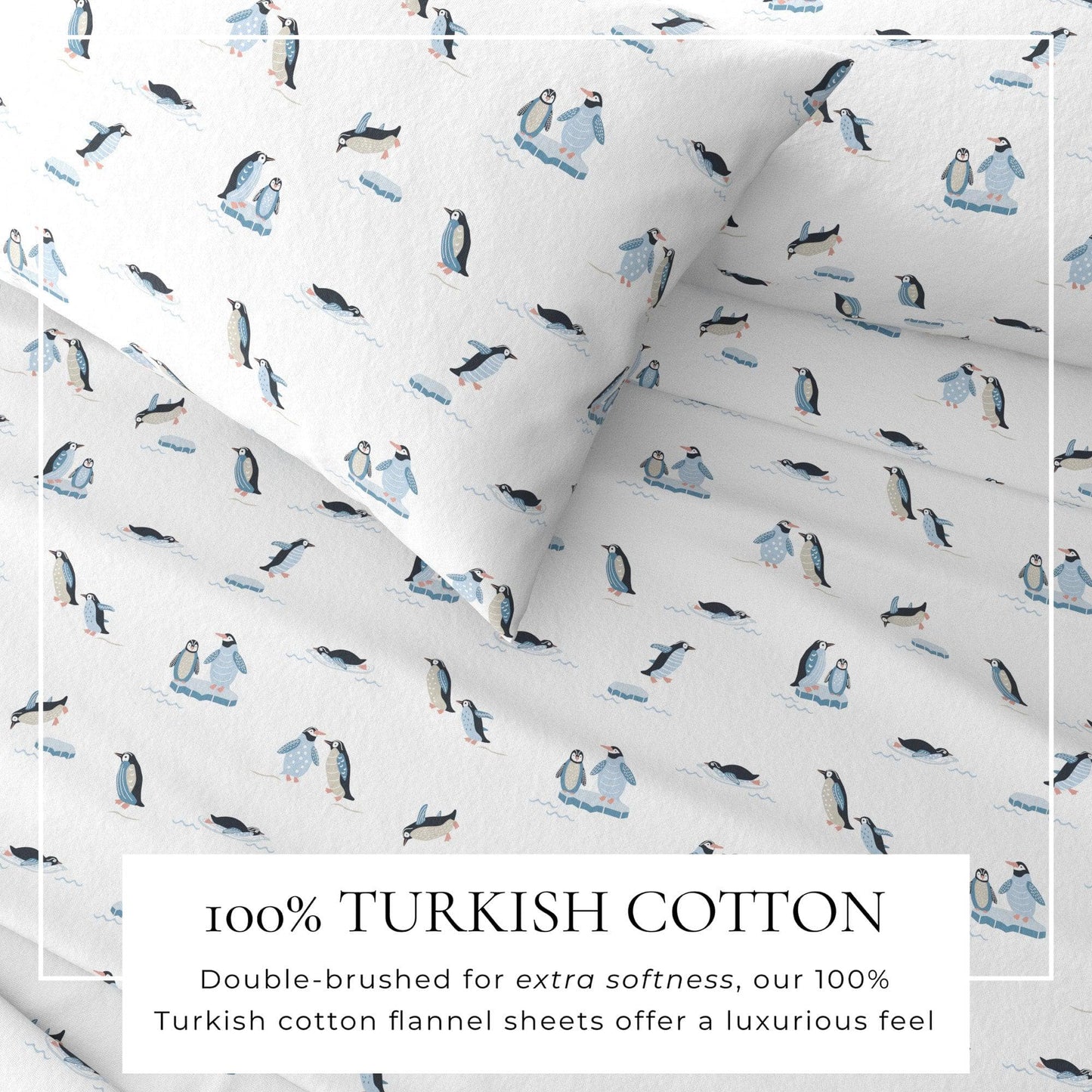 4-Piece Turkish Cotton Flannel Sheet - Lakeview Collection