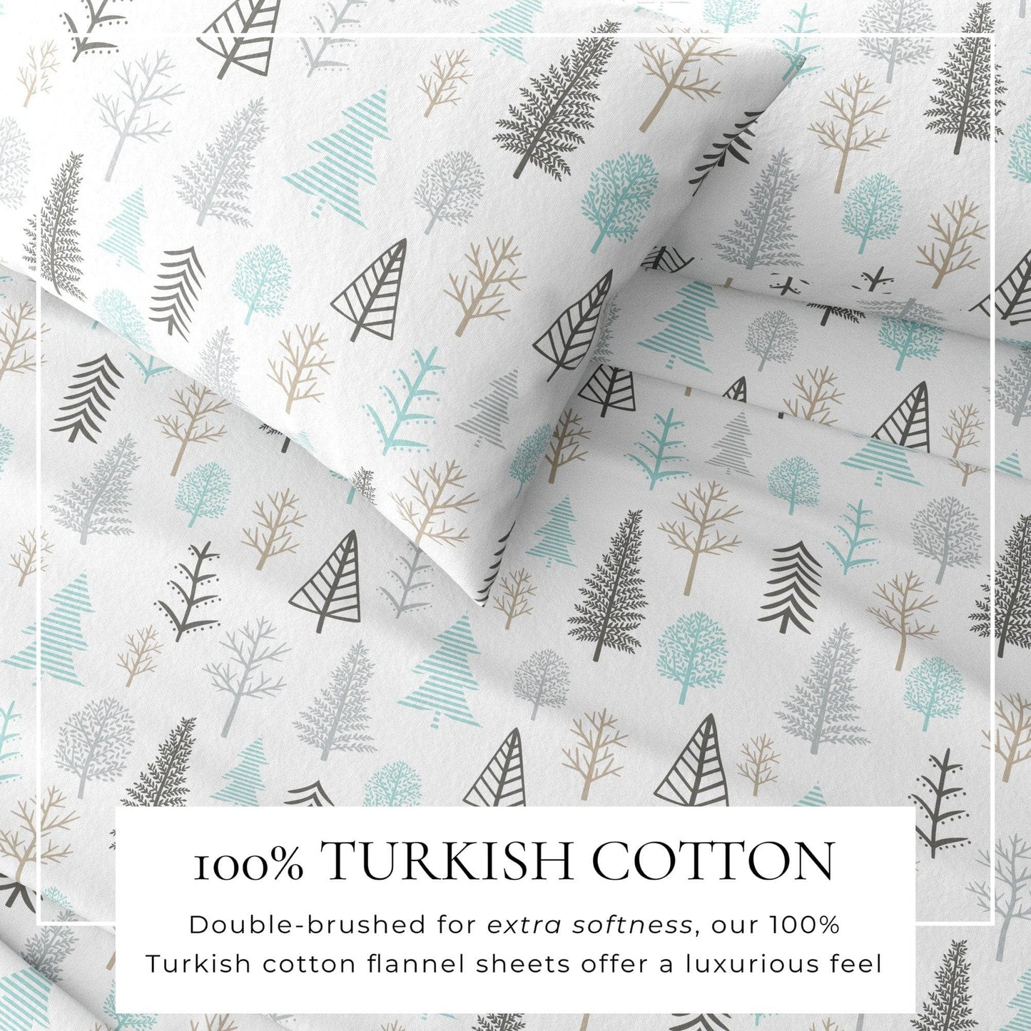 4-Piece Turkish Cotton Flannel Sheet - Lakeview Collection