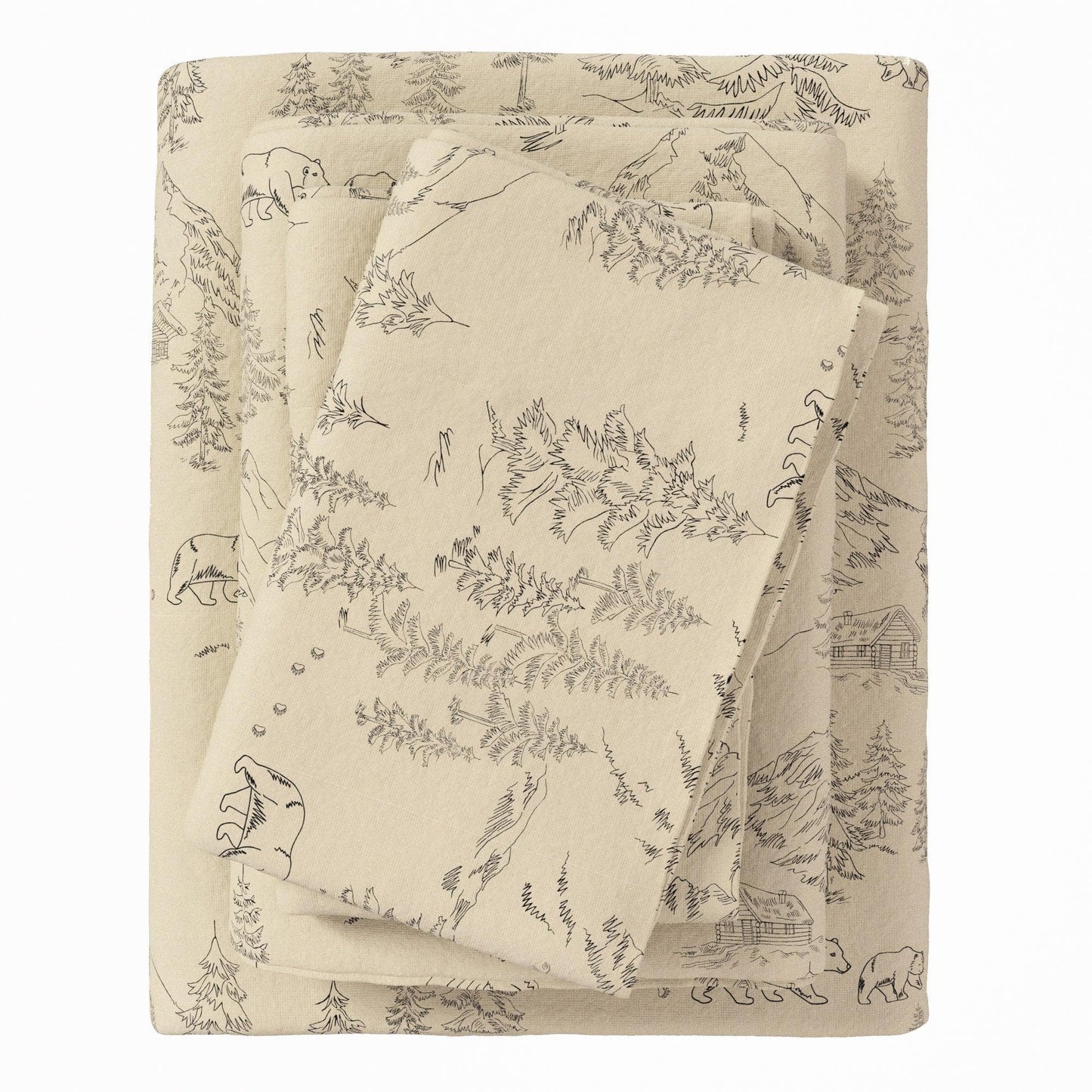 100% Turkish Cotton Flannel Sheets – Cozy Winter Lodge Patterns