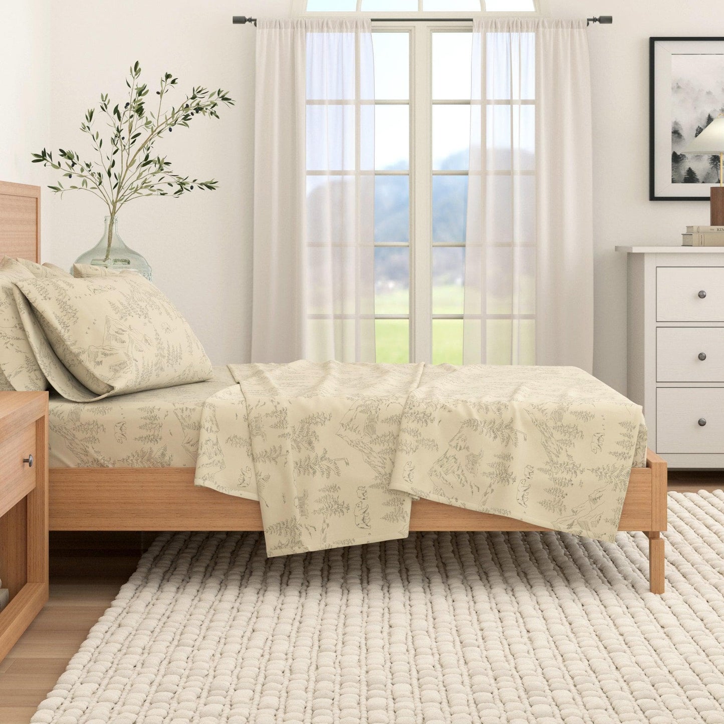 100% Turkish Cotton Flannel Sheets – Cozy Winter Lodge Patterns