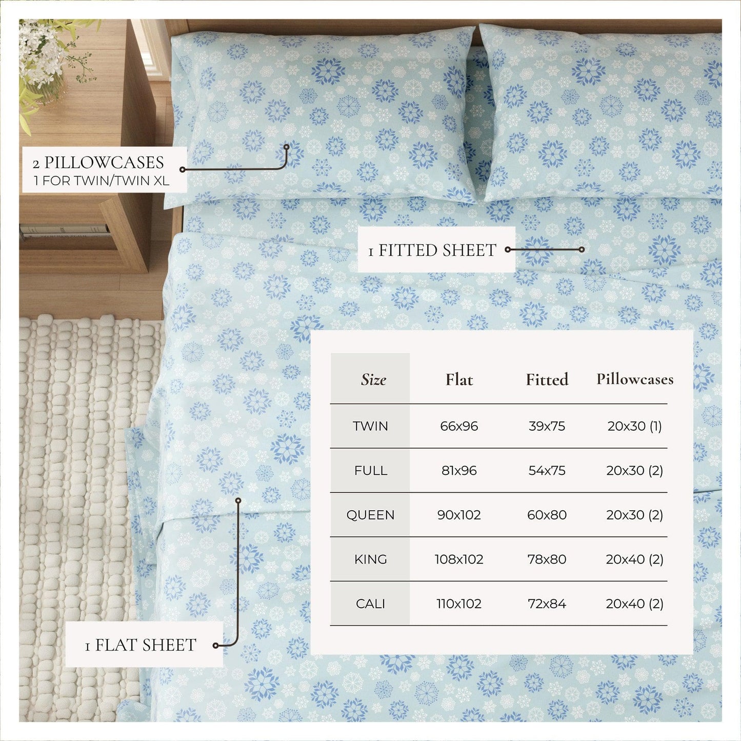 100% Turkish Cotton Flannel Sheets – Cozy Winter Lodge Patterns