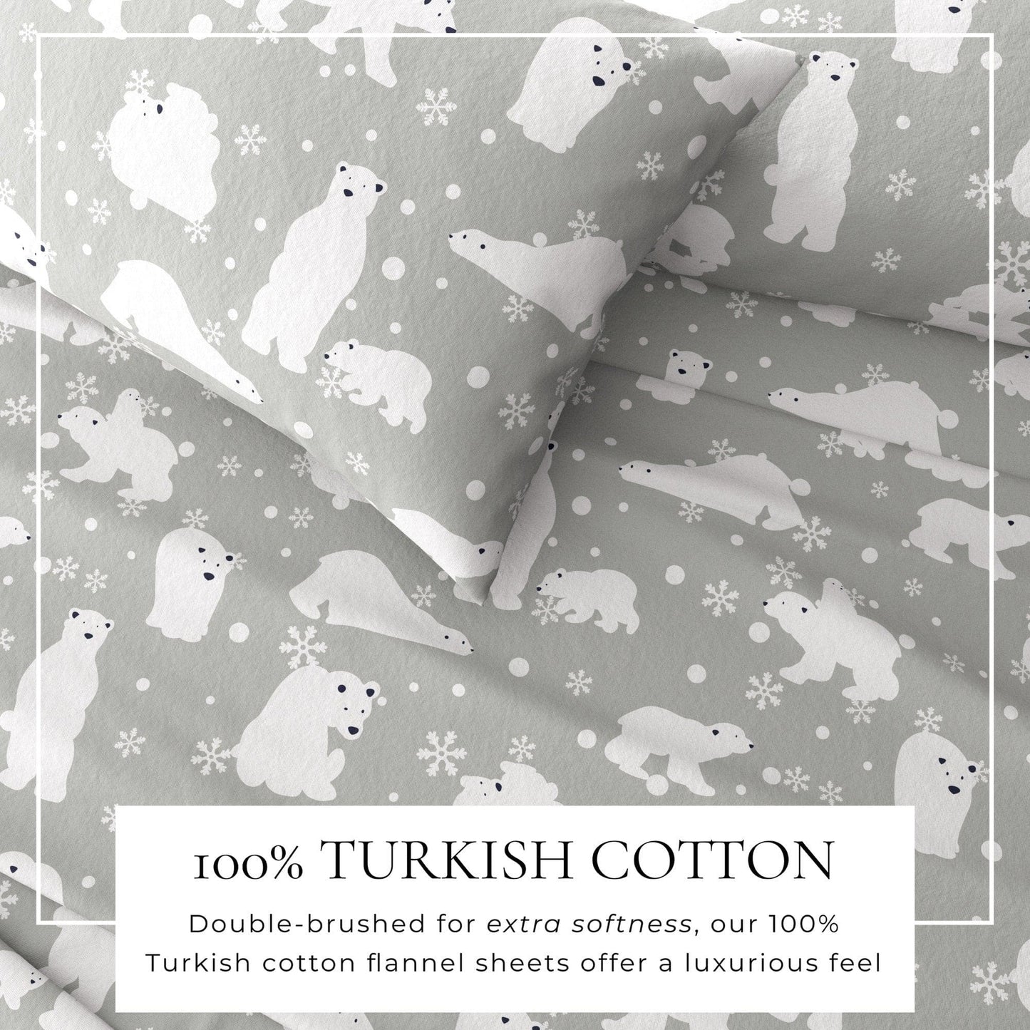 100% Turkish Cotton Flannel Sheets – Cozy Winter Lodge Patterns