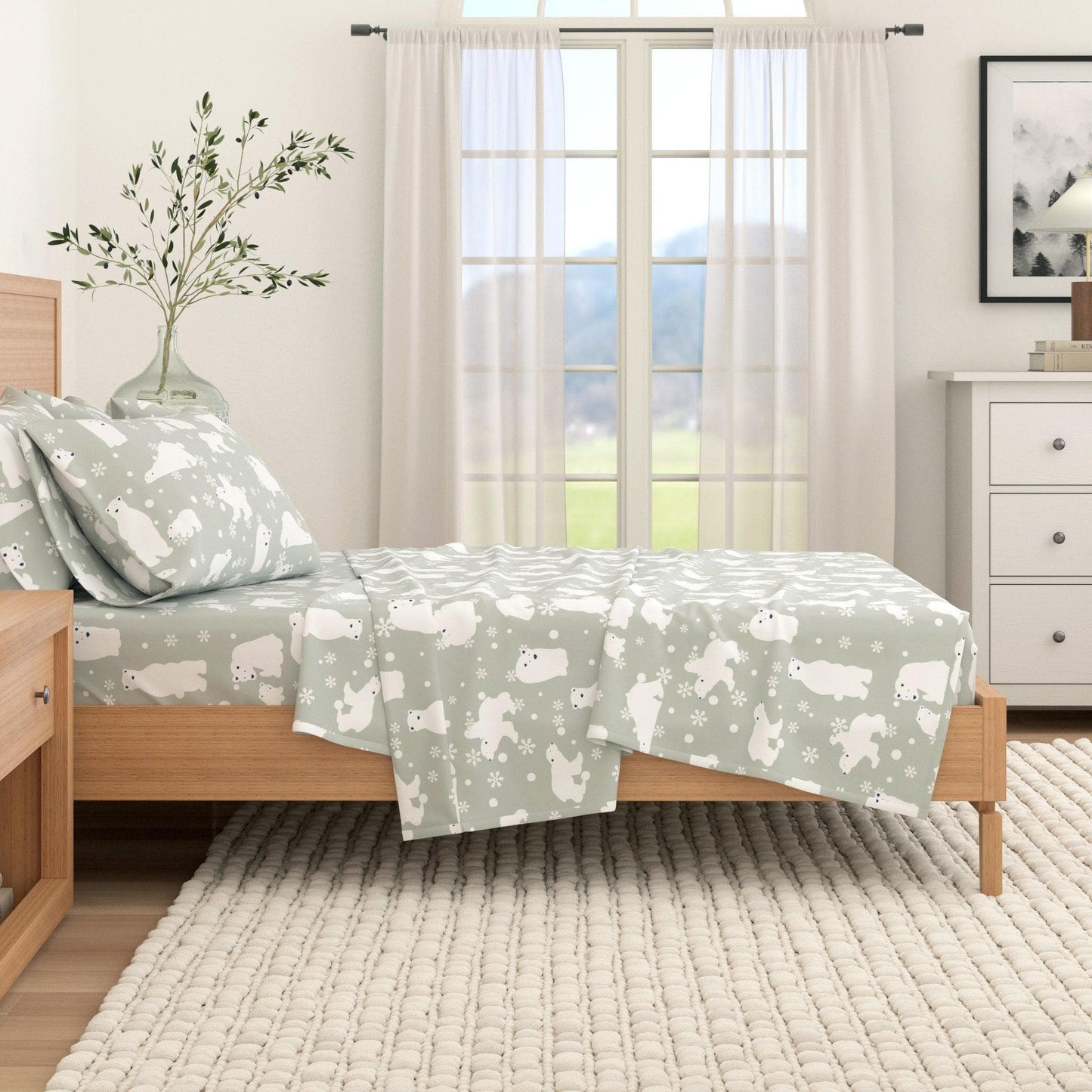 100% Turkish Cotton Flannel Sheets – Cozy Winter Lodge Patterns