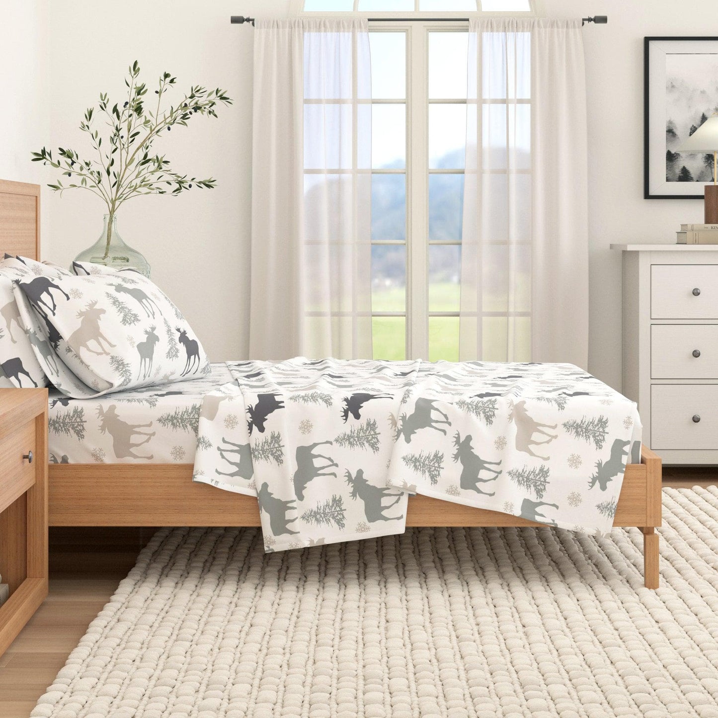 100% Turkish Cotton Flannel Sheets – Cozy Winter Lodge Patterns