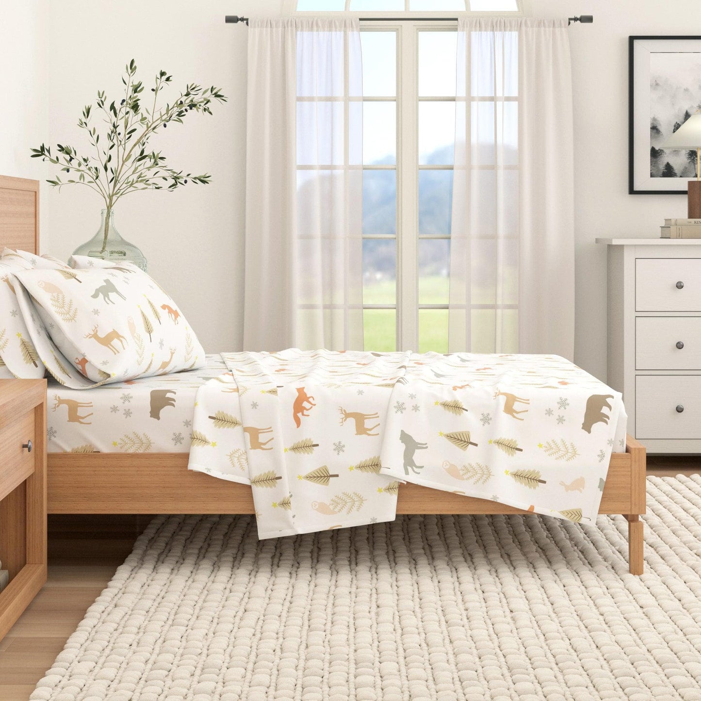 100% Turkish Cotton Flannel Sheets – Cozy Winter Lodge Patterns