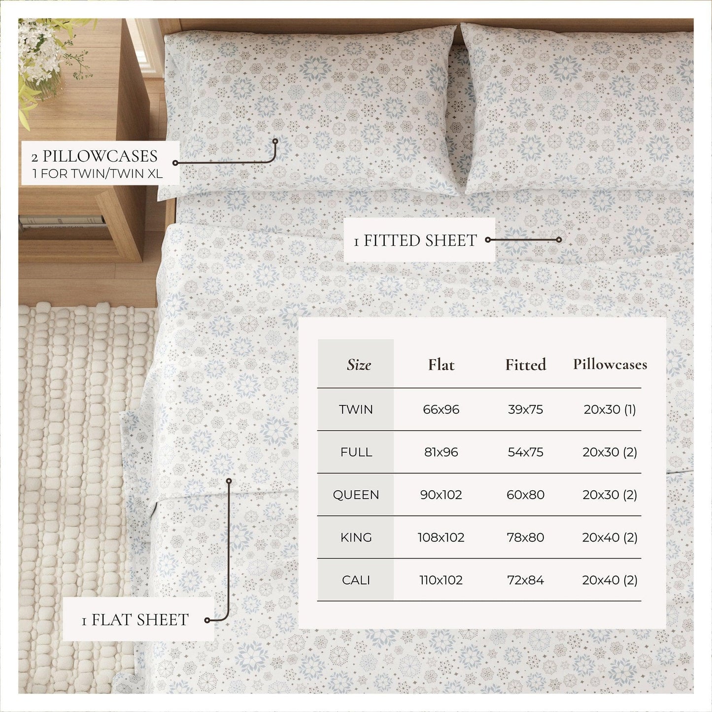 100% Turkish Cotton Flannel Sheets – Cozy Winter Lodge Patterns