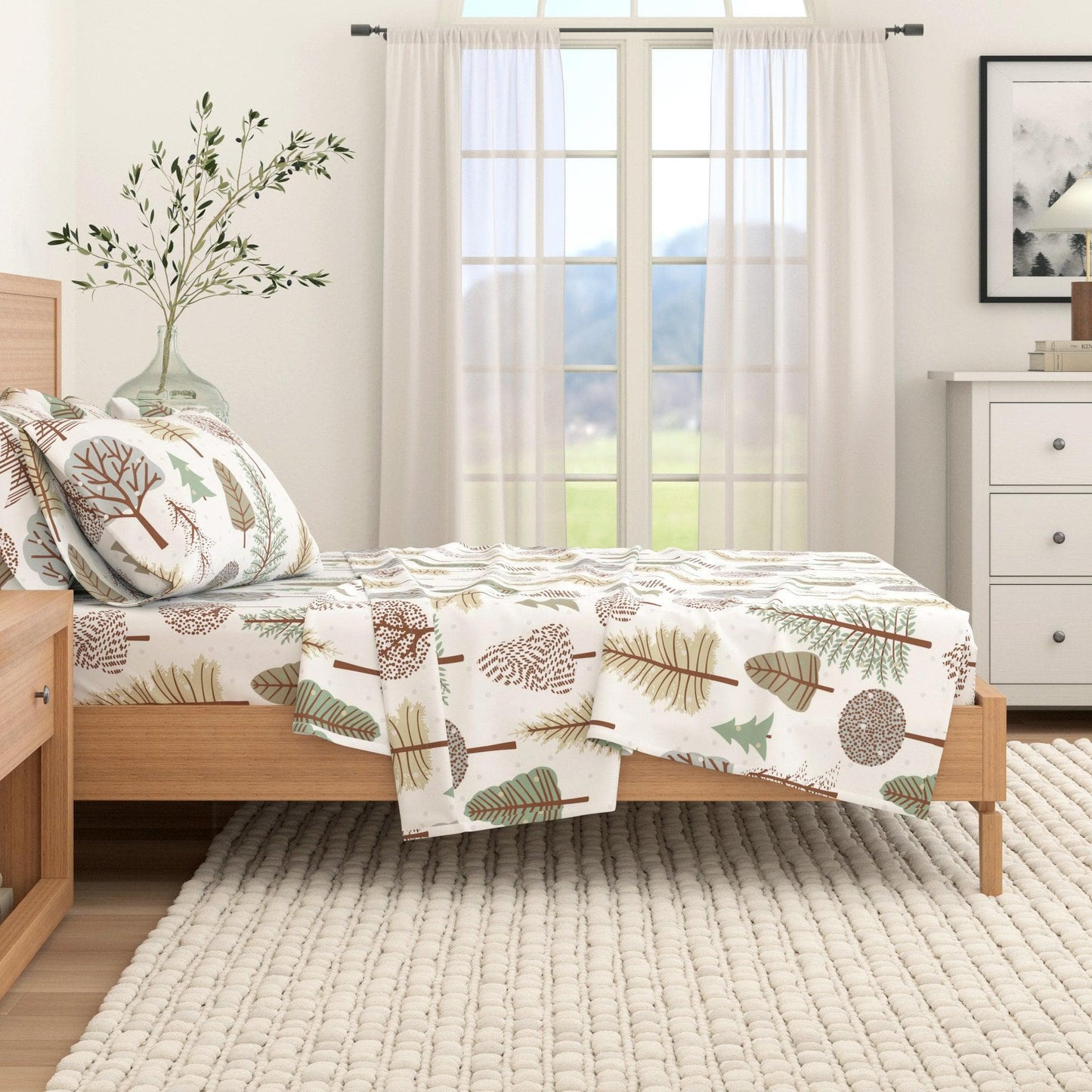 100% Turkish Cotton Flannel Sheets – Cozy Winter Lodge Patterns