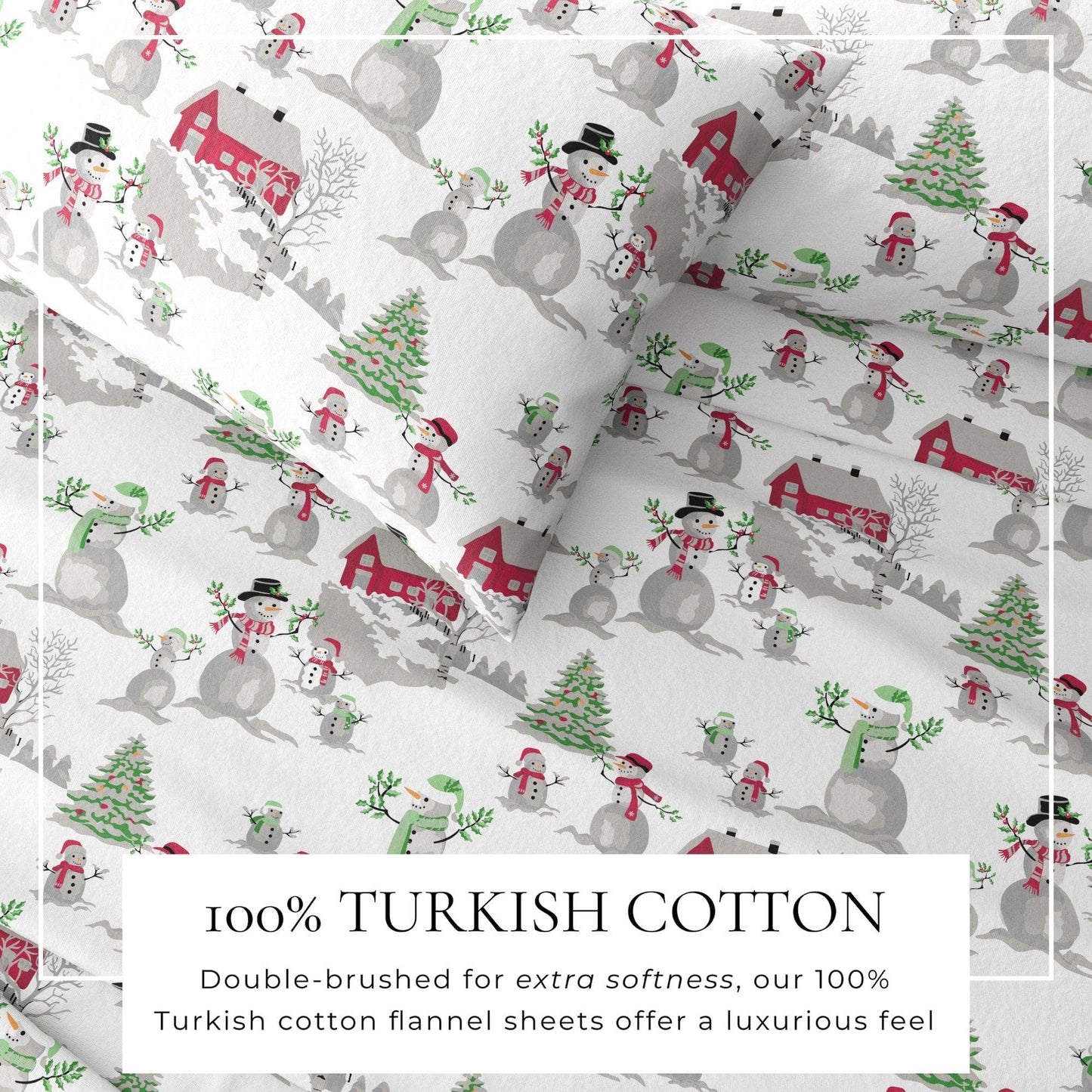 100% Turkish Cotton Flannel Sheets – Cozy Winter Lodge Patterns
