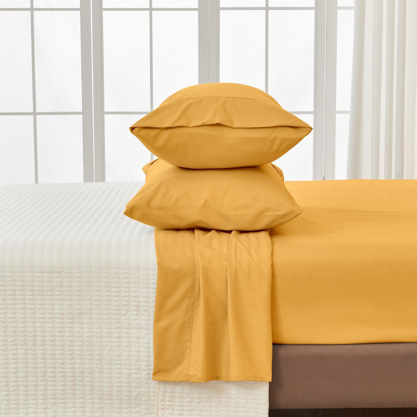 4 Piece Solid Microfiber Sheet - Amara Collection