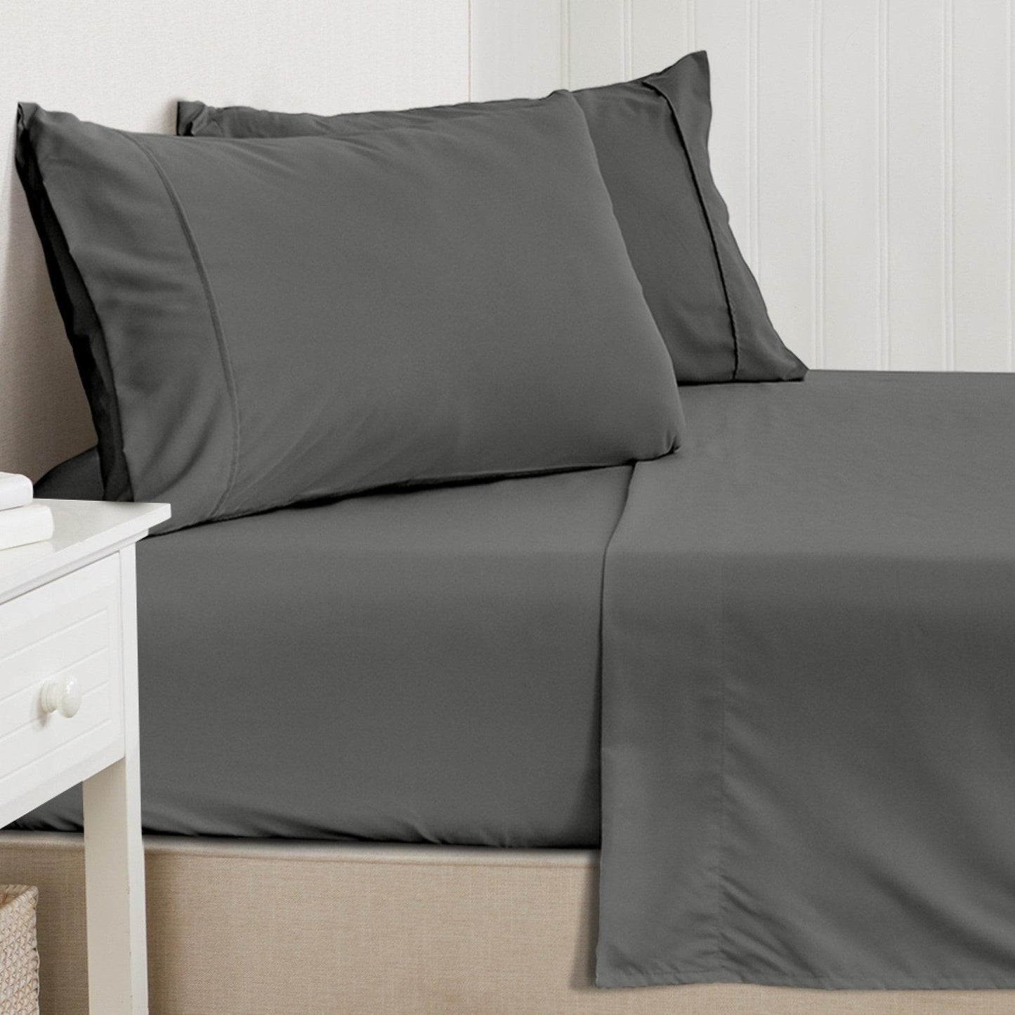 4 Piece Solid Microfiber Sheet - Amara Collection