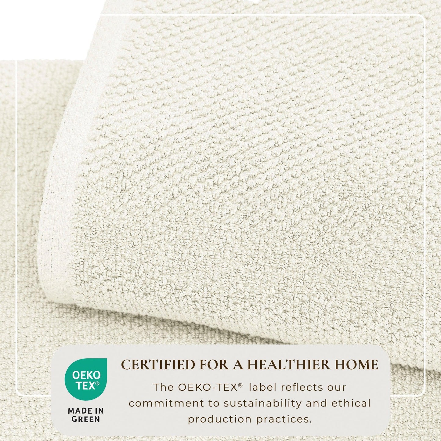 Cotton Textured Bath Towel Set