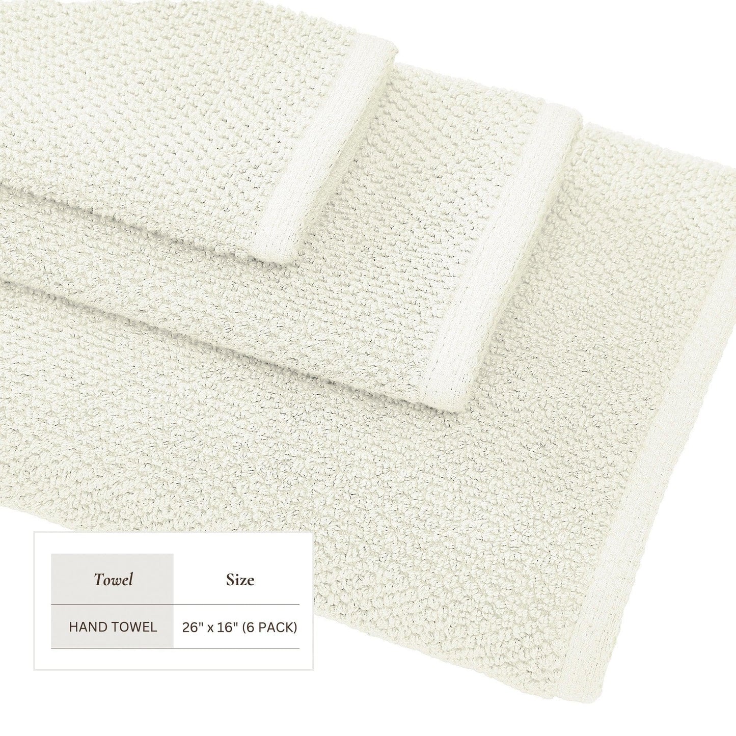 Cotton Textured Bath Towel Set