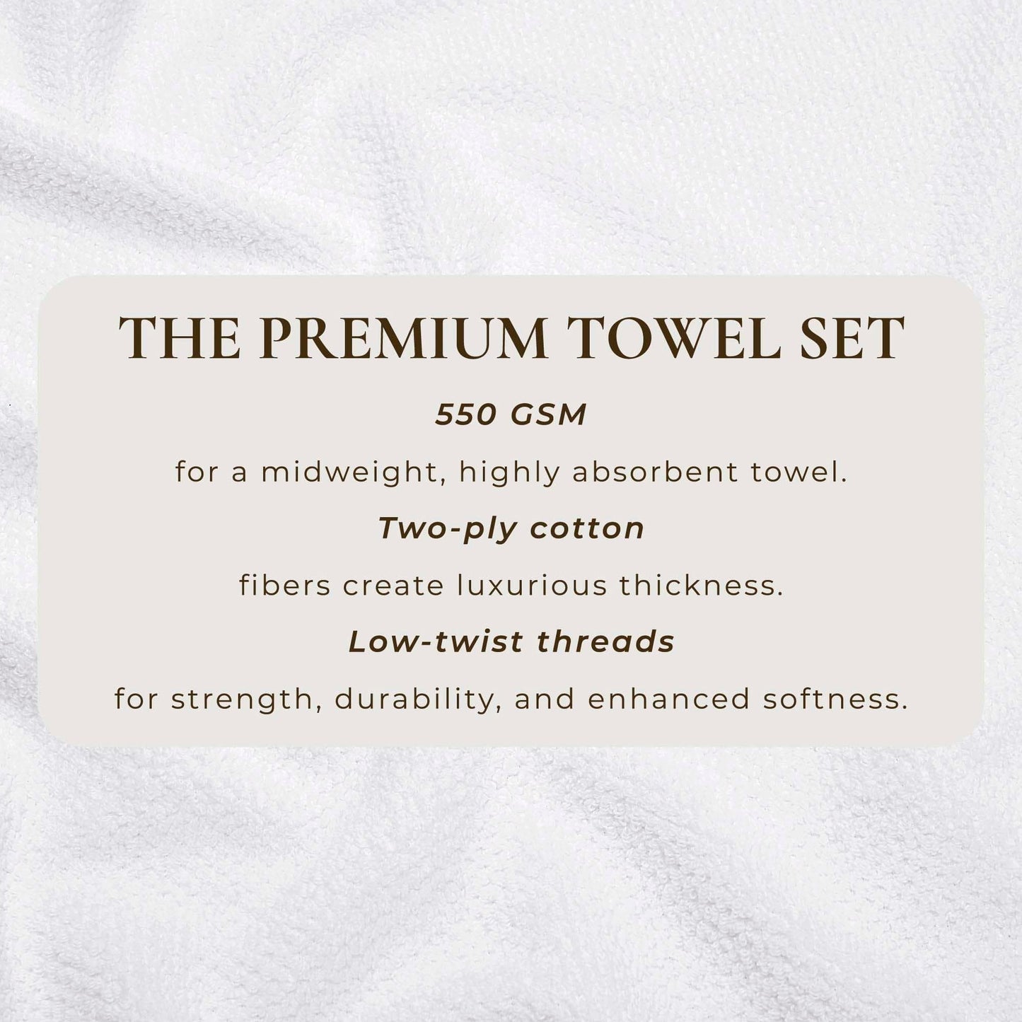 Cotton Textured Bath Towel Set