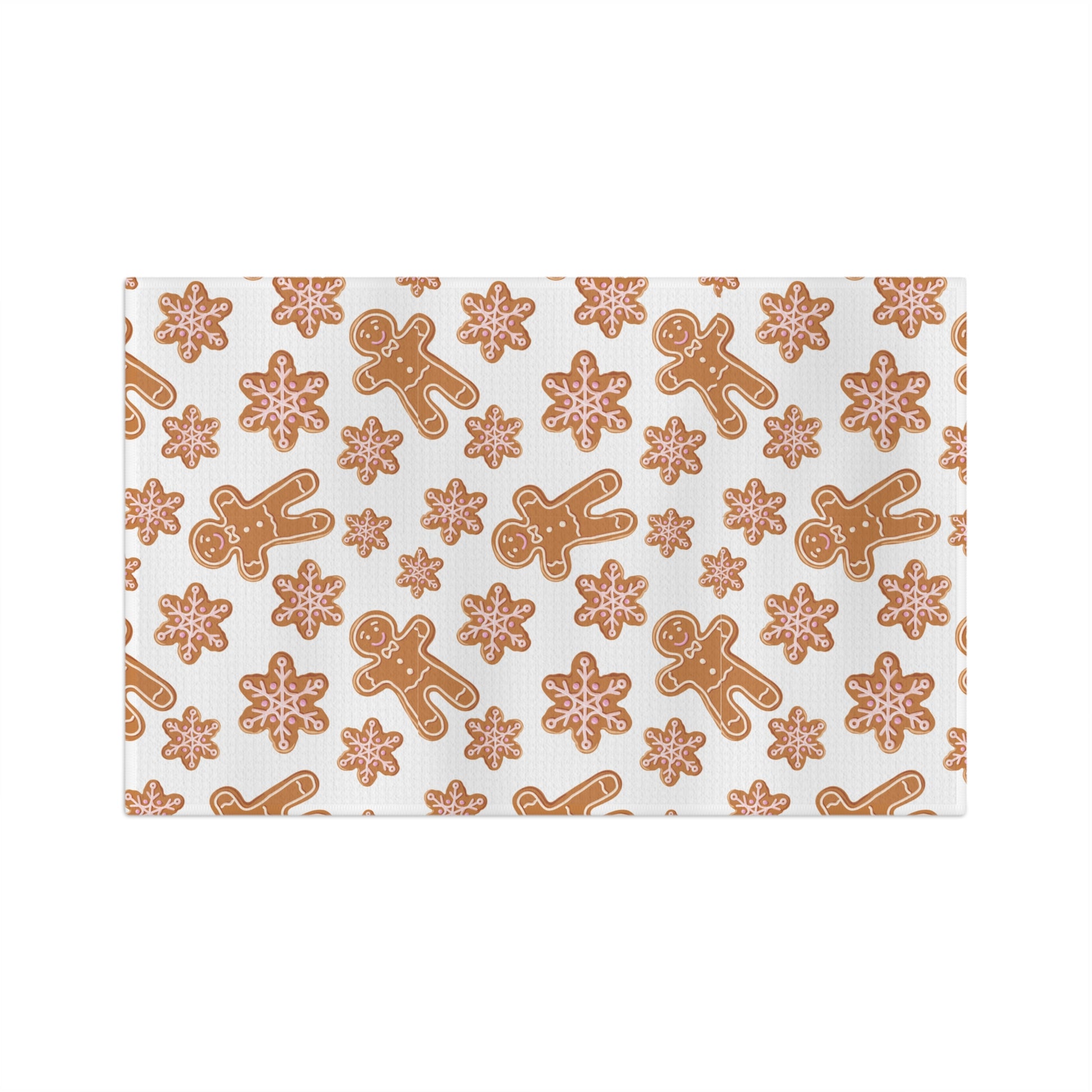 Cute Christmas kitchen towel perfect for gingerbread and cookie baking