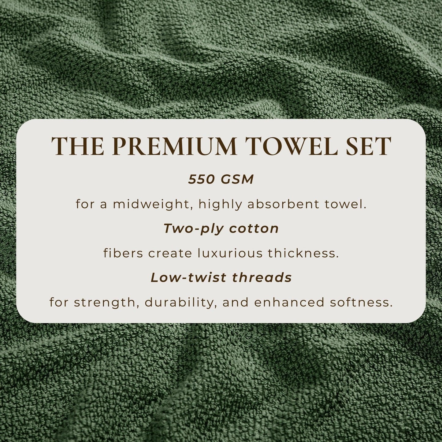 Cotton Textured Bath Towel Set