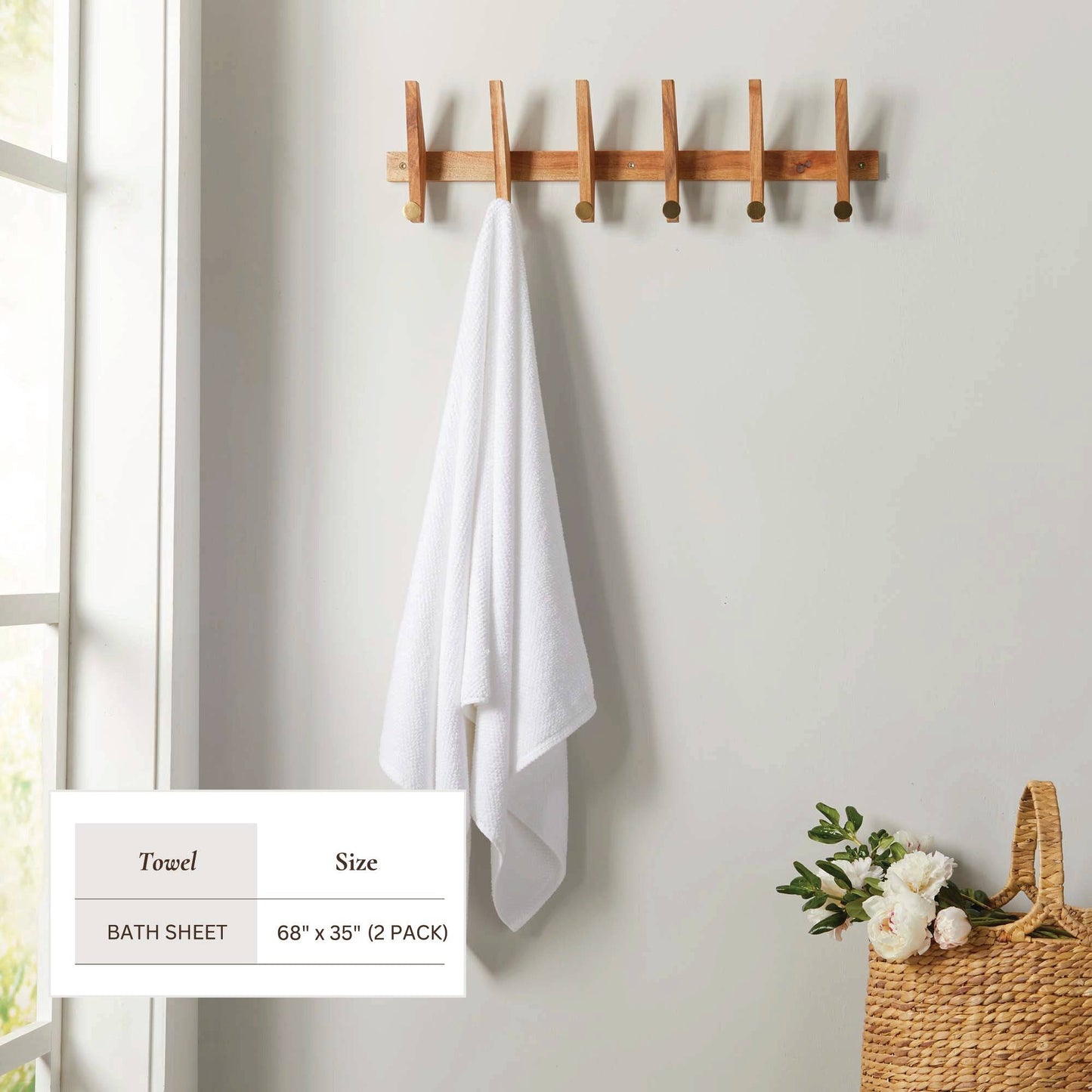 Cotton Textured Bath Towel Set