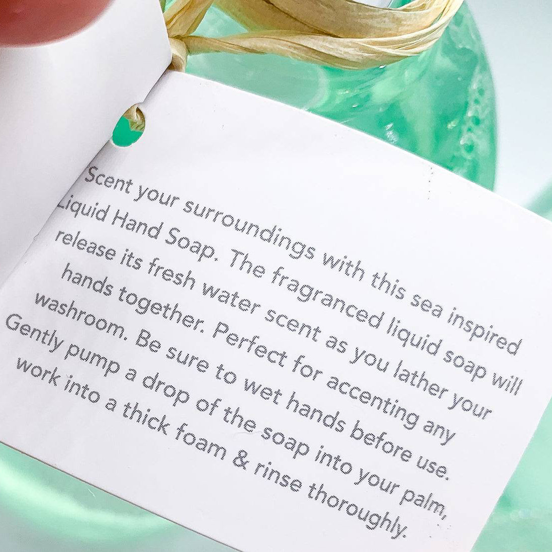 By the Sea Refillable Glass Soap Dispenser 3 Scents