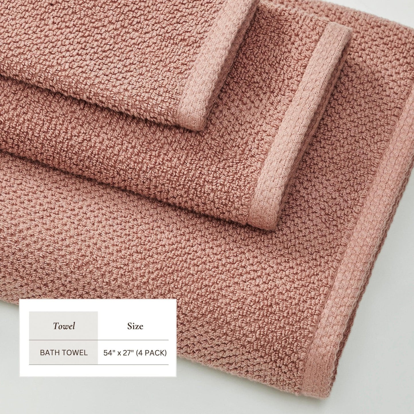Cotton Textured Bath Towel Set