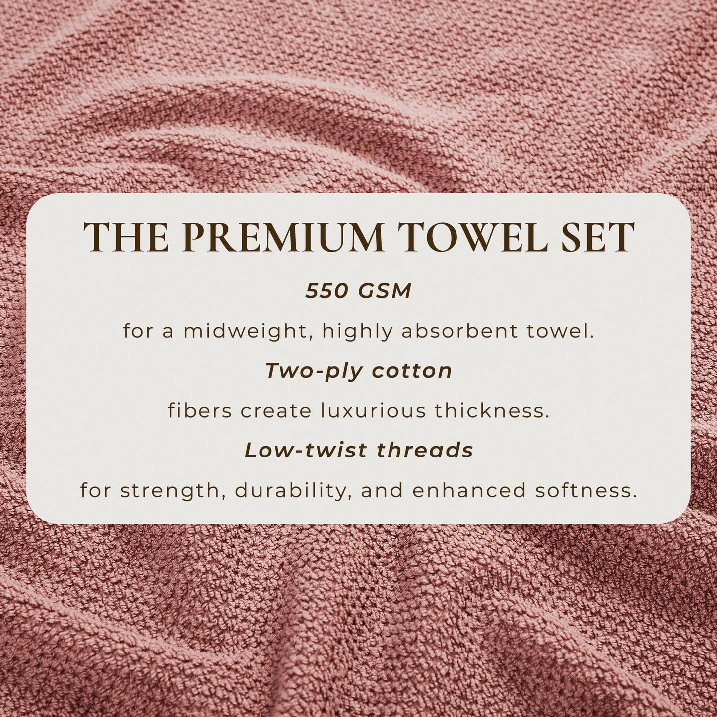 Cotton Textured Bath Towel Set