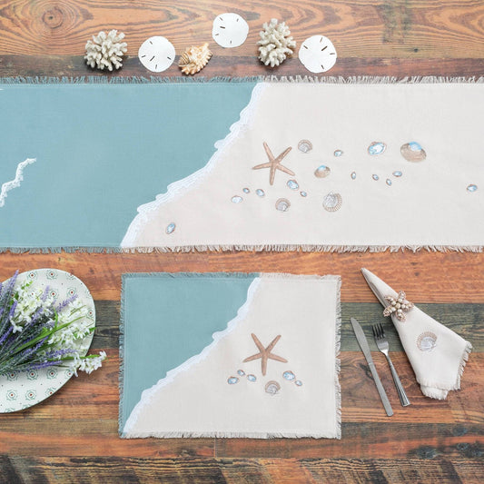 Sand & Shells Table Runner