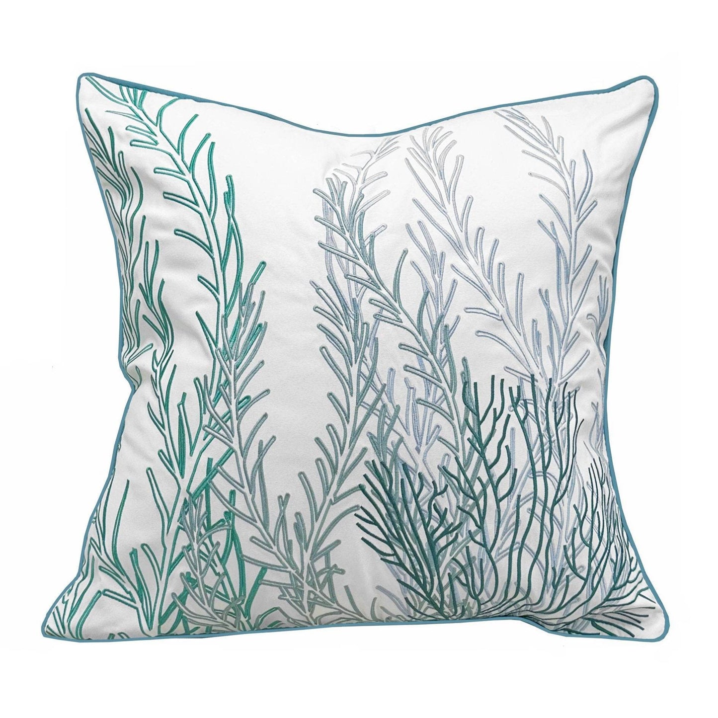 Sea Glass Coral Indoor/Outdoor Throw Pillow
