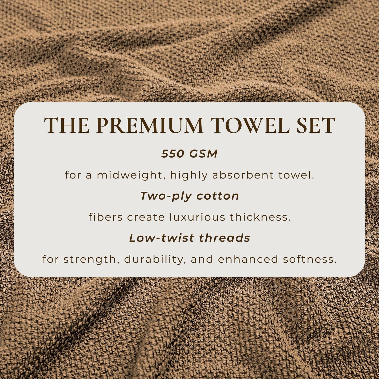 Cotton Textured Bath Towel Set