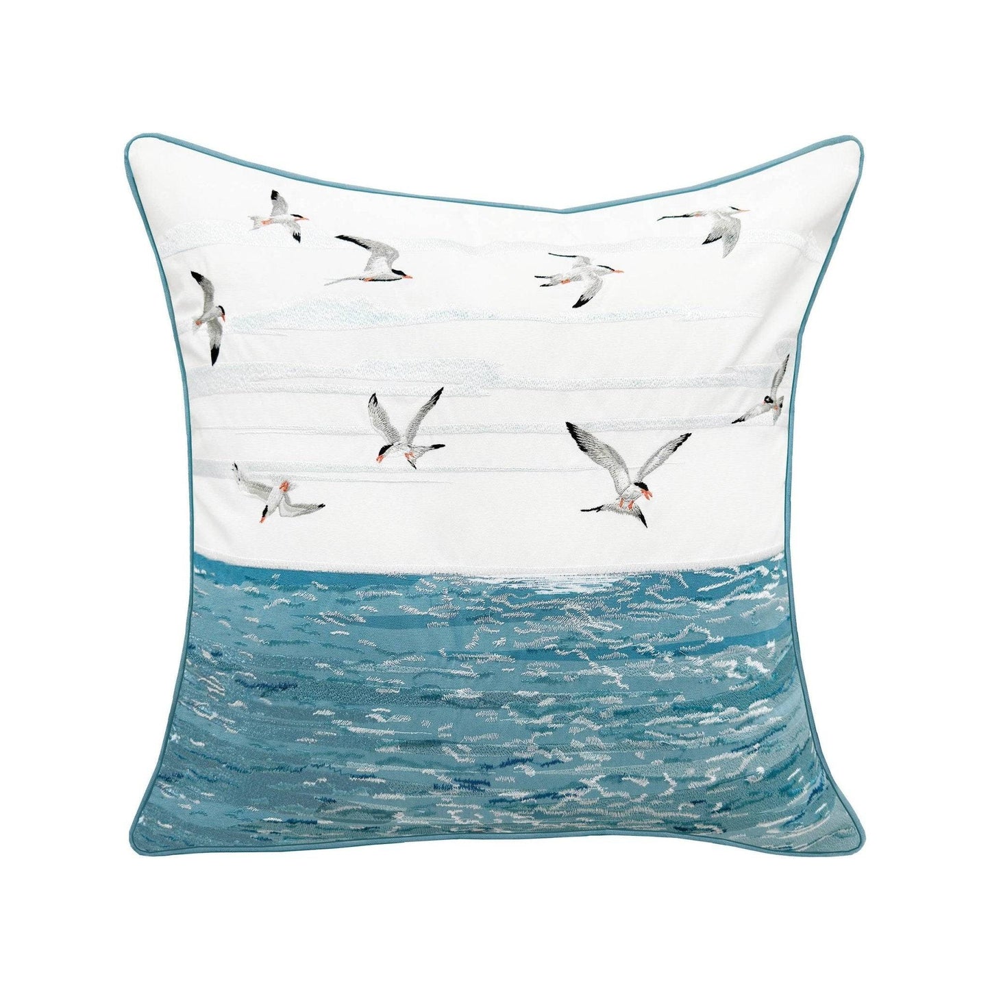 Terns & Reflections Indoor & Outdoor Throw Pillow
