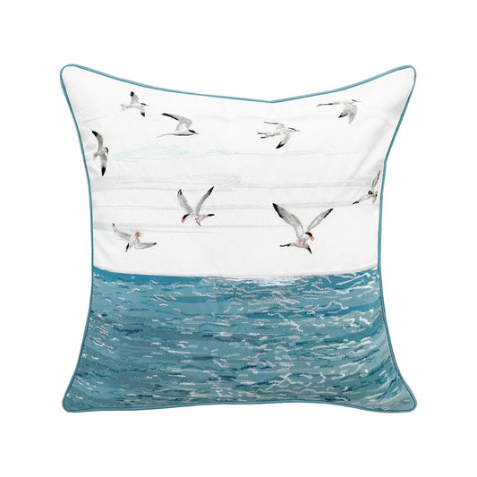 Terns & Reflections Indoor & Outdoor Throw Pillow