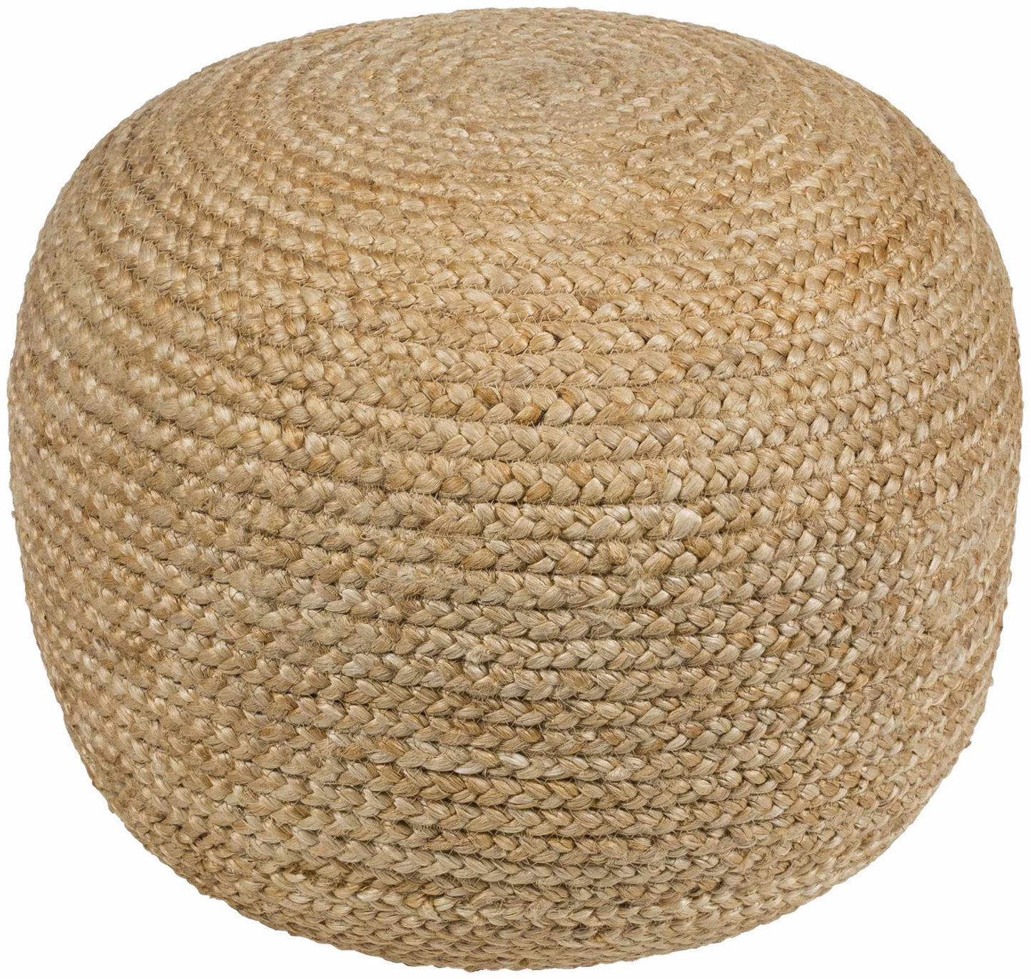 Jute Round Pouf Ottoman